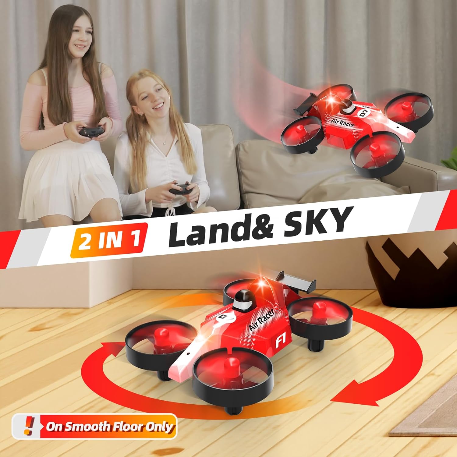 Drones para niños, mini dron para principiantes, pequeño RC Quadcopter RC Quadcopter RC juguete para adultos con interruptor de modo dual