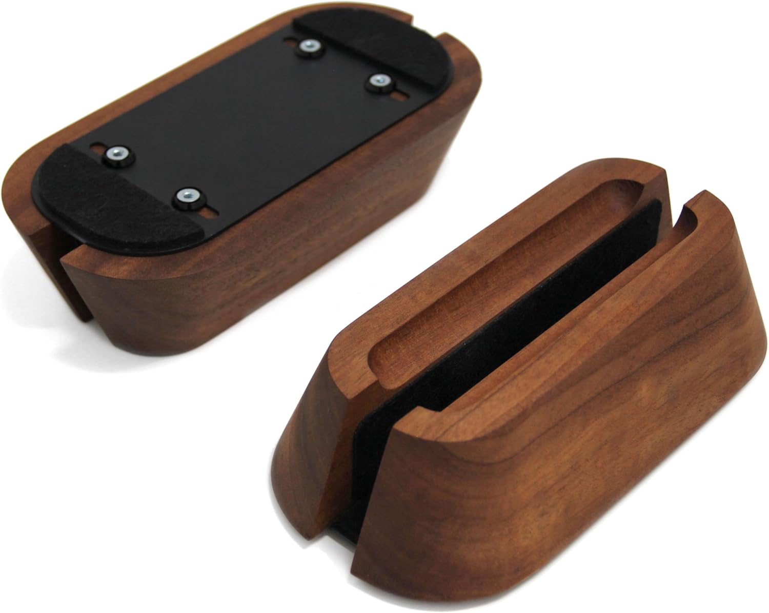 Soporte de madera para laptop, ajustable para escritorio, se adapta a laptops de 0.4 a 1.2 pulgadas, resistente y duradero, almohadillas