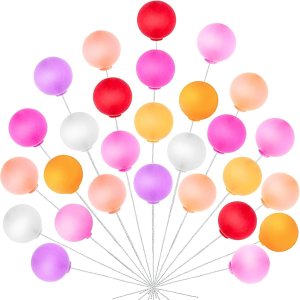 Newmemo Decoración de globos para tartas, 30 piezas de mini globos coloridos para pasteles, decoración de globos, decoración de tartas y cupcakes, Newmemo Decoración de globos para tartas, 30 piezas de mini globos coloridos para pasteles, decoración de globos, decoración de tartas y cupcakes,