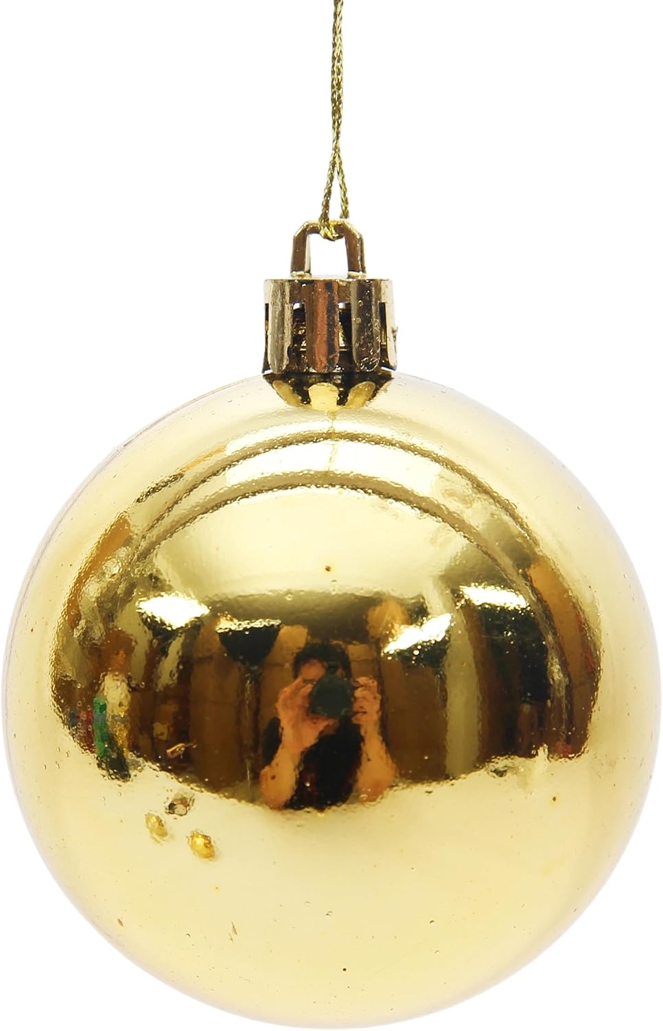 24 bolas decorativas de Navidad para árbol de Navidad, bolas colgantes inastillables para cumpleaños, San Valentín, boda, fiesta (2.36 pulgadas –