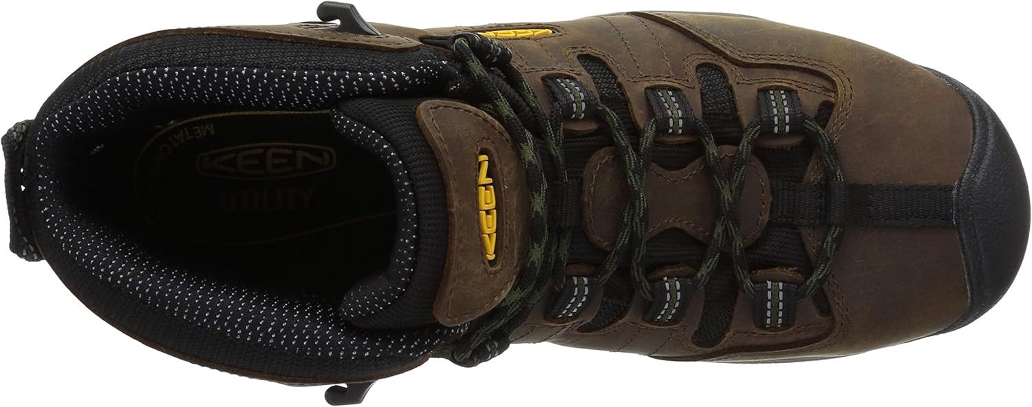 KEEN Utility Botas de trabajo impermeables Detroit XT de altura media con punta de acero para hombre