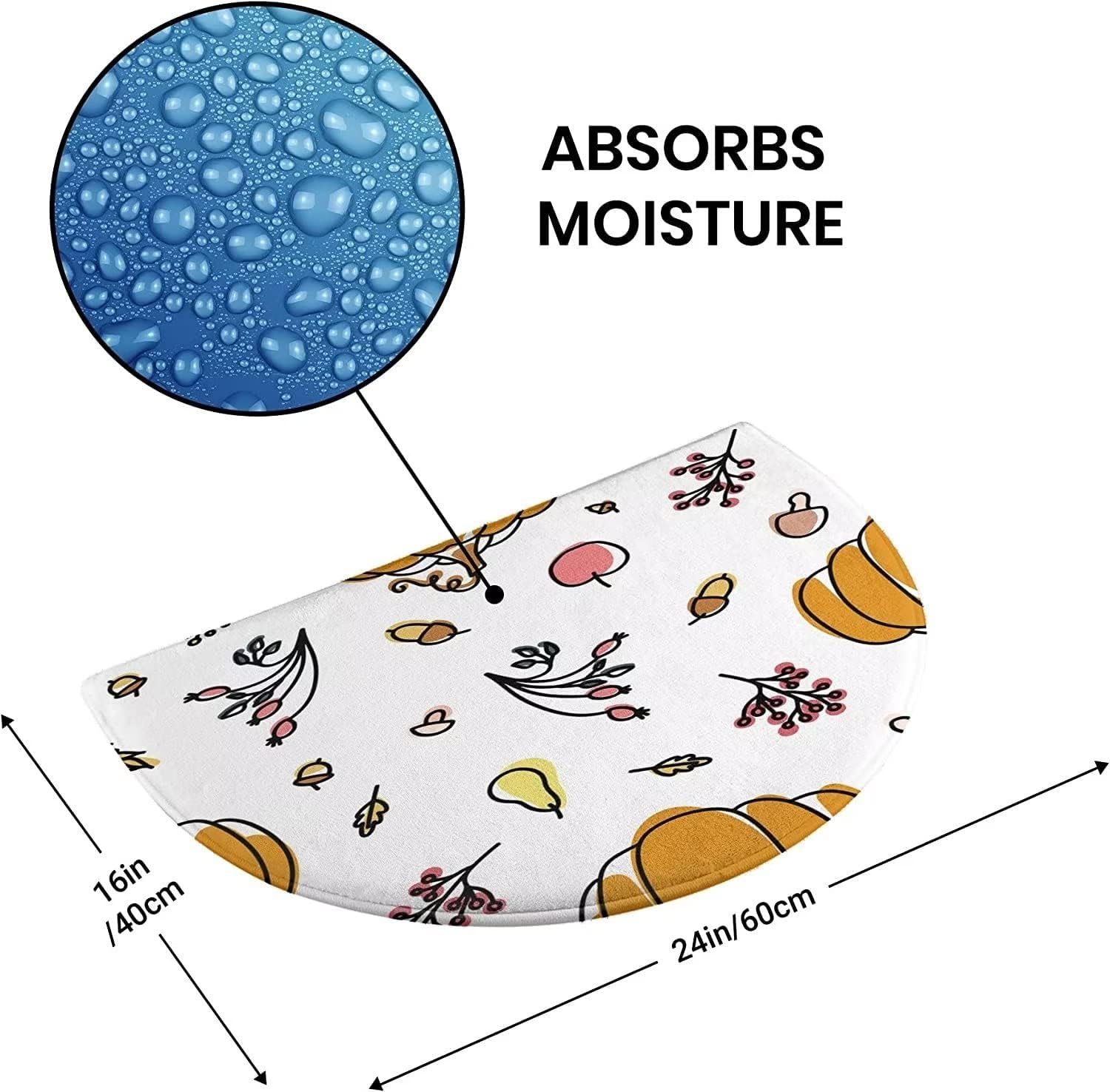 Alfombra de baño retro de estilo rural con gallo, medio círculo, alfombra de decoración del hogar, alfombra de entrada de bienvenida para interiores