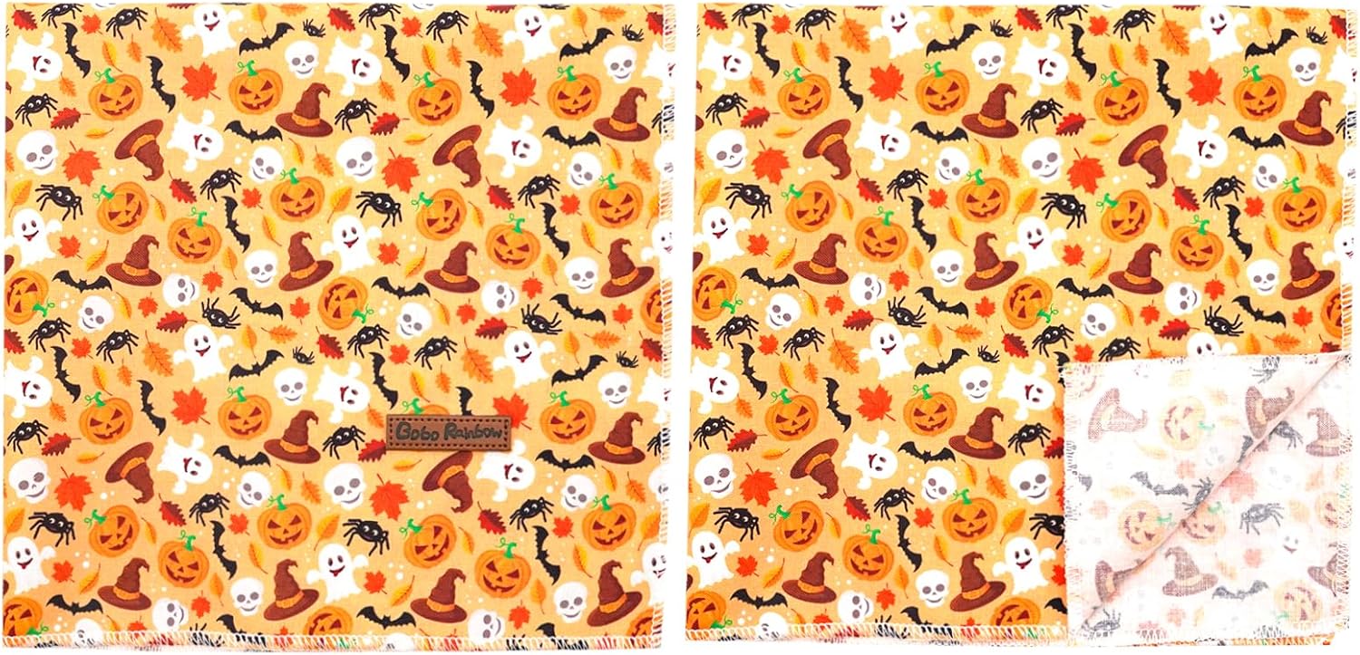 Pañuelo de otoño para perro, 1 bufanda de Halloween para perro, bufandas para perros, bufanda para mascotas, pañuelo para mascotas, bufandas