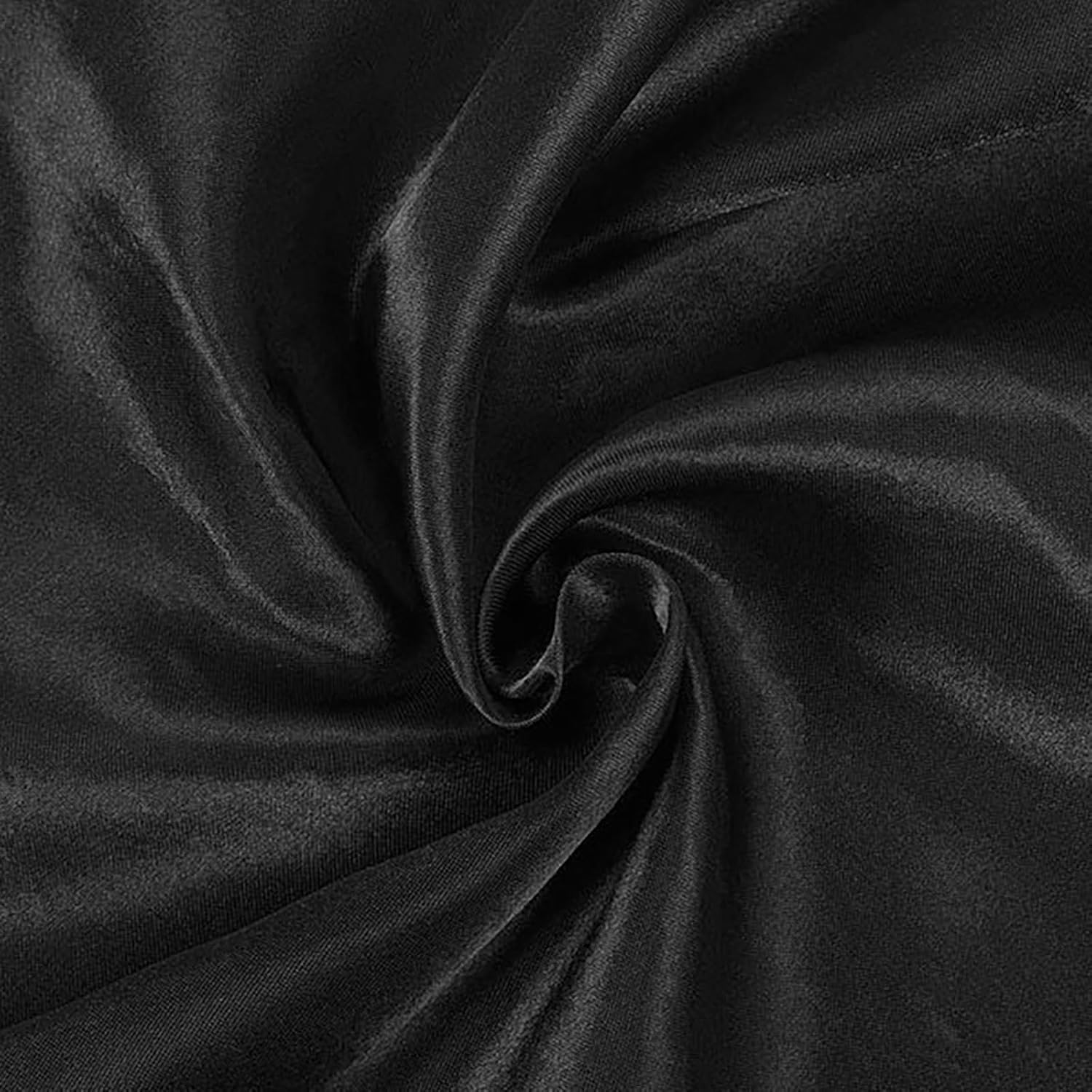 Efavormart – Funda universal de satén para silla, 10 unidades, color negro