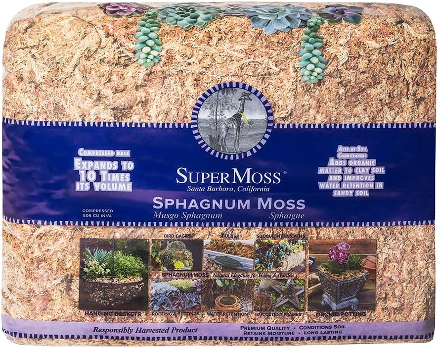 SuperMoss – Musgo seco para orquídea sphagnum seco