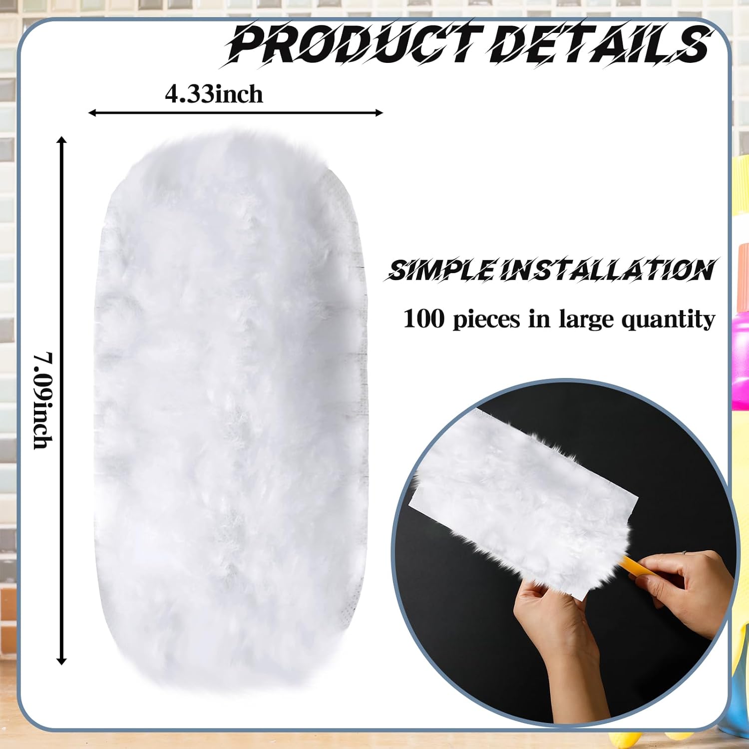 Recambios de plumero de 360 grados a granel, desechable, cabezal de repuesto para limpiar el hogar, oficina, persianas, ventiladores de techo,