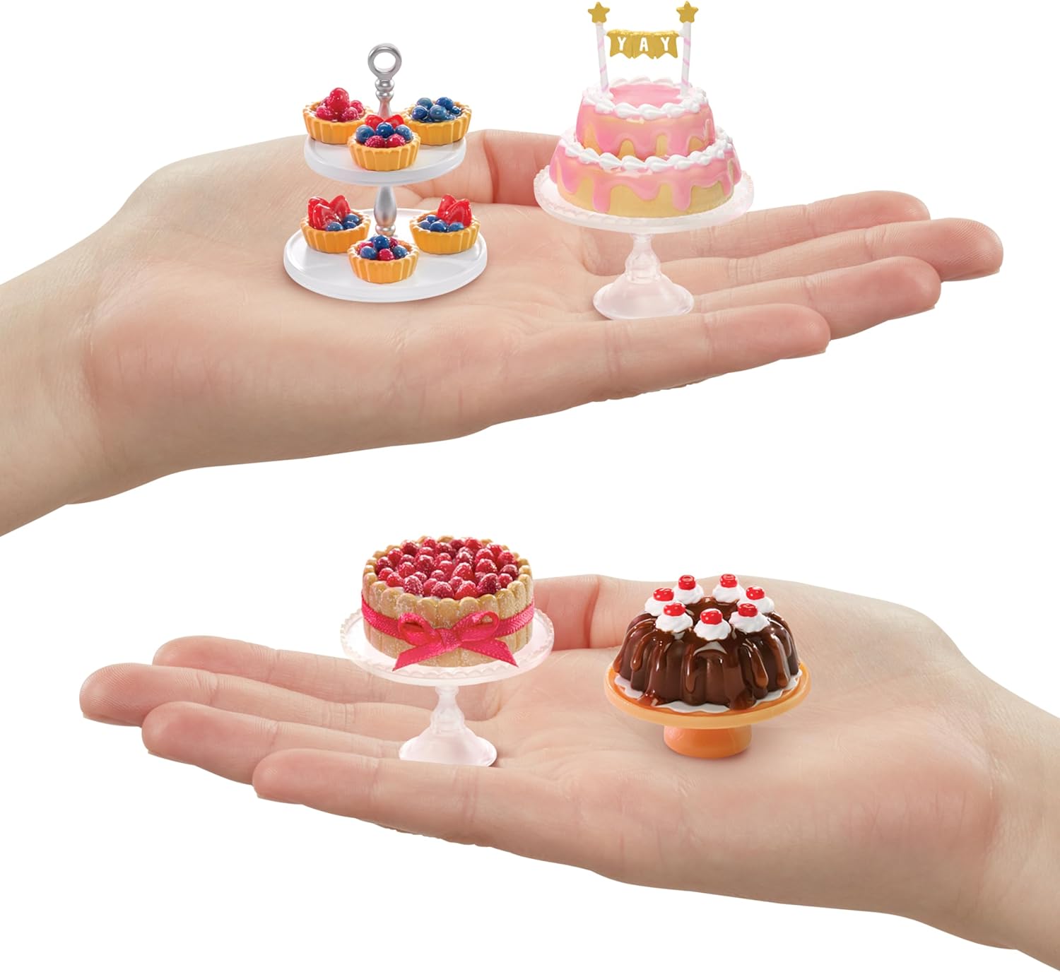 MGA’s Miniverse Make It Mini Food Diner Series 2 Paquete de pastelería (paquete de 4) Mini coleccionables, embalaje ciego, bricolaje, juego de