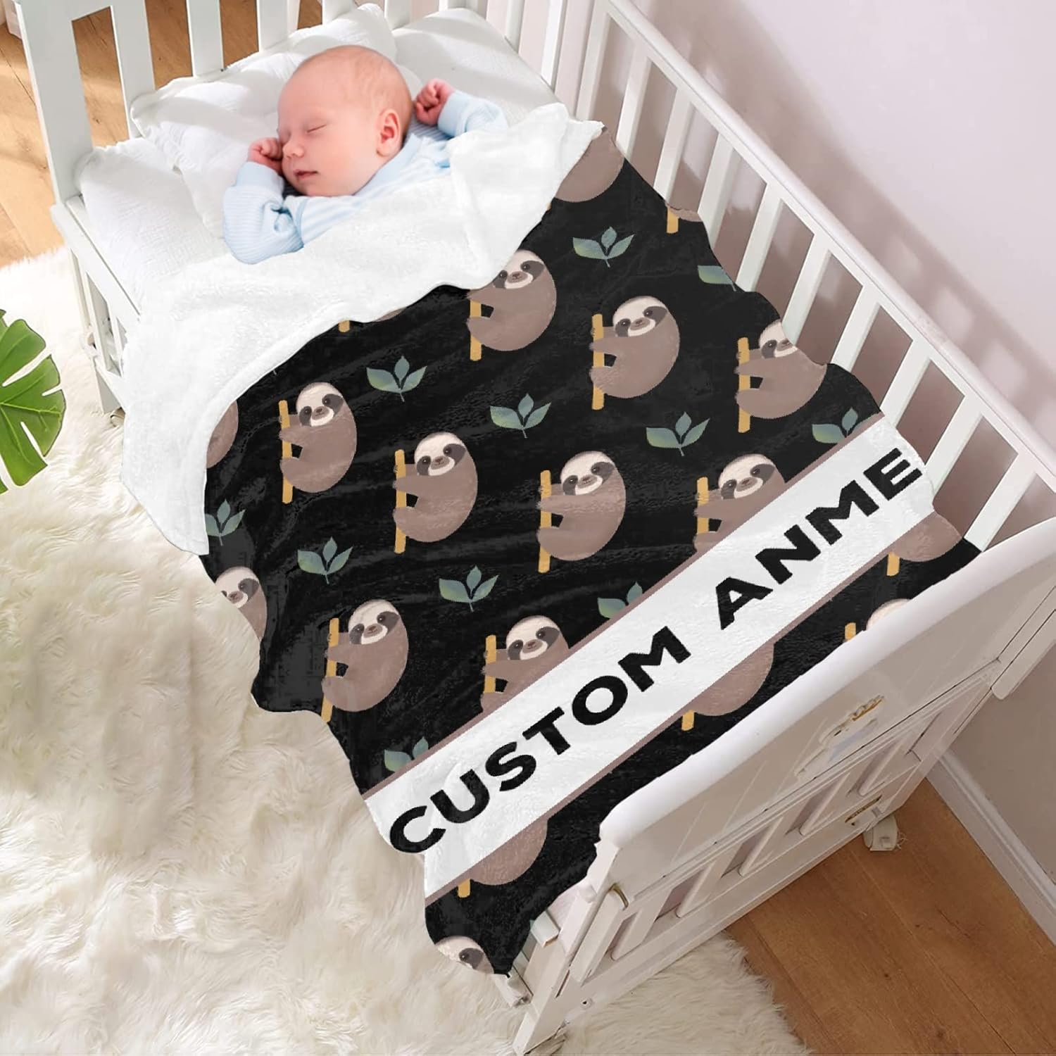 BIGGER BLANKET Mantas personalizadas de perezoso que añade tu propio texto, acogedoras y ligeras, mantas decorativas de felpa para perros, gatos,