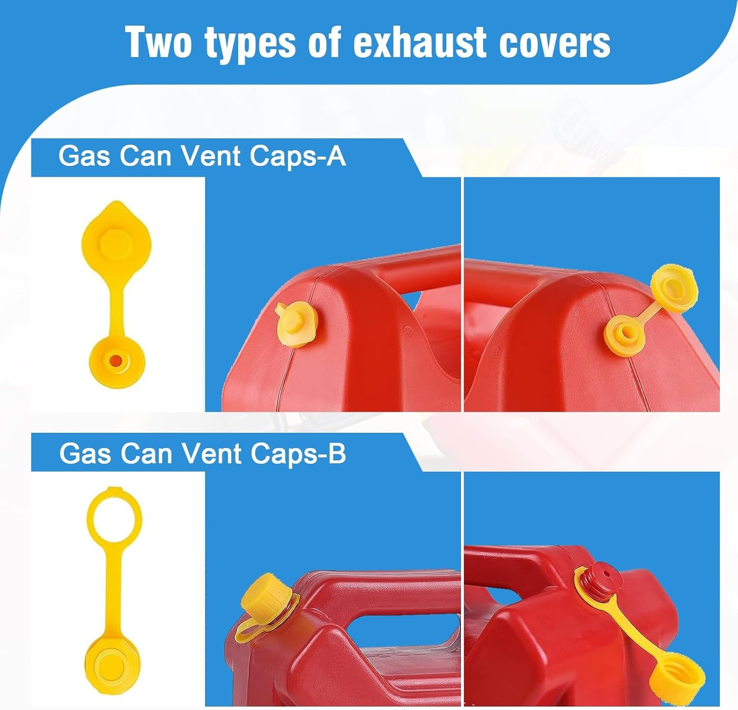 ZKFAR 1 kit de desviador de boquilla de tanque de gasolina para automóvil, rosca hexagonal antideslizante, tubo grueso antideslizante, tapa de