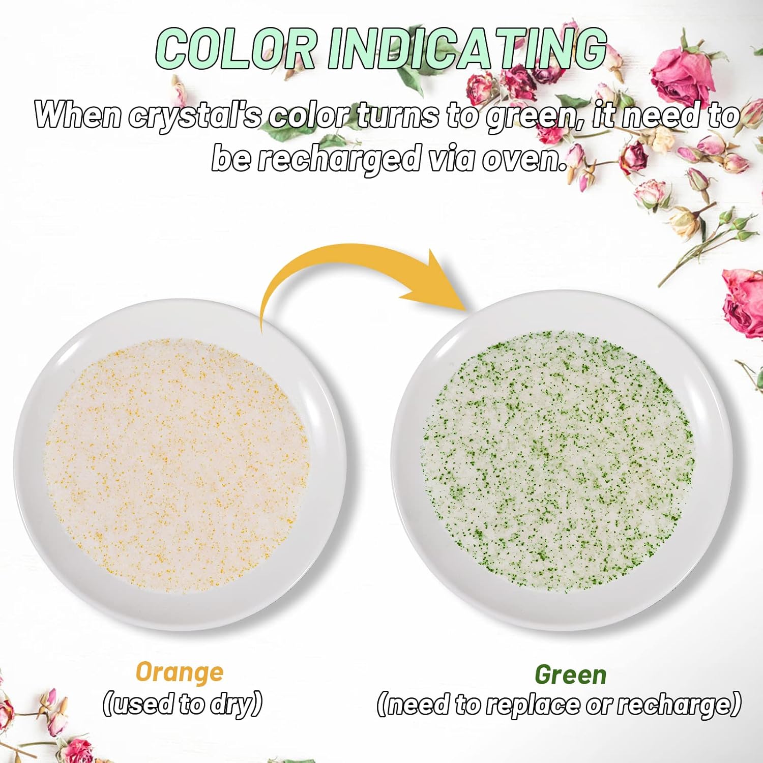 Eazy2hD Desecante de cristales de secado de flores de gel de sílice de 5 libras con recipiente sellado y guantes para kit de preservación de ramo de