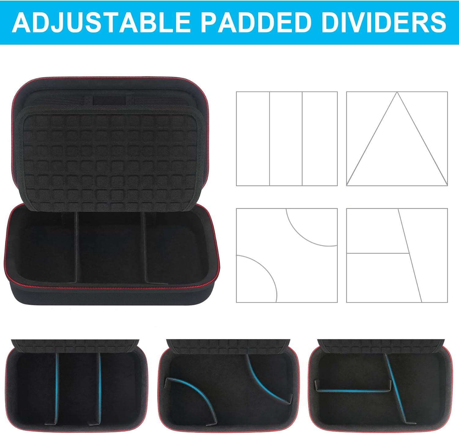 Organizador de cables de viaje duros, universal, pequeño, accesorios electrónicos, estuche de transporte para cargadores y cables, adaptador de