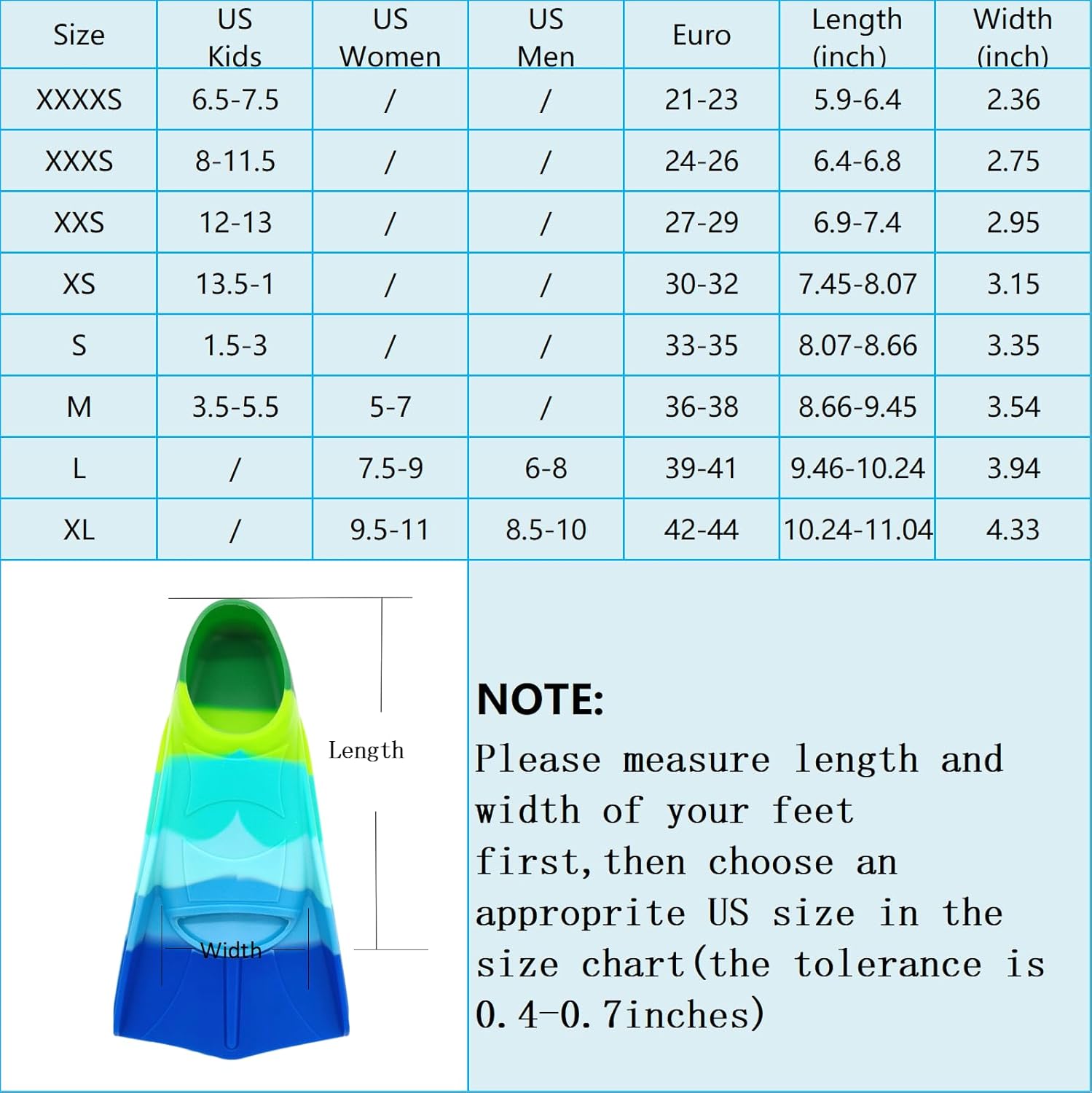 Gugmoy – Aletas de entrenamiento de natación de edición limitada, cómoda aleta de silicona para nadar y bucear, tamaño adecuado para principiantes,