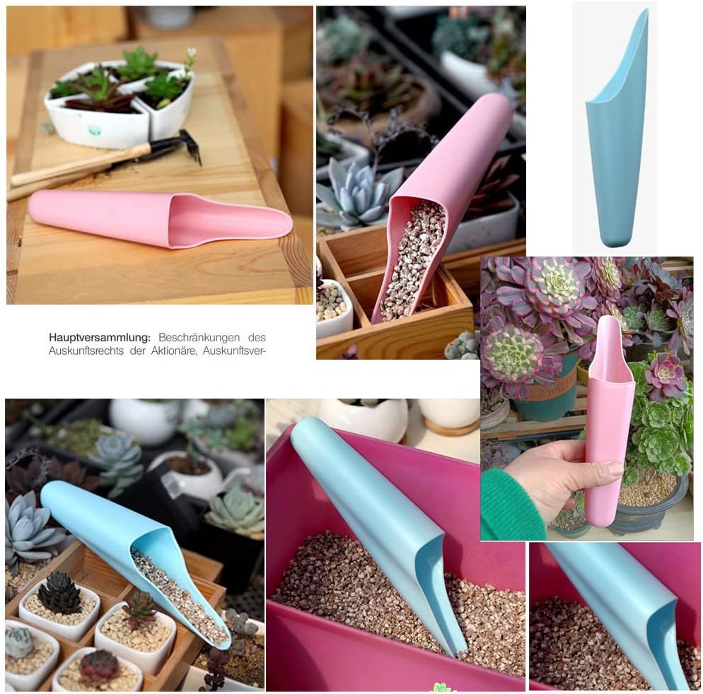 3 pares de mini palas de trasplante de suculentas para jardín, pala, herramientas de excavación de semillas para bonsái, balcón, juego de hadas en
