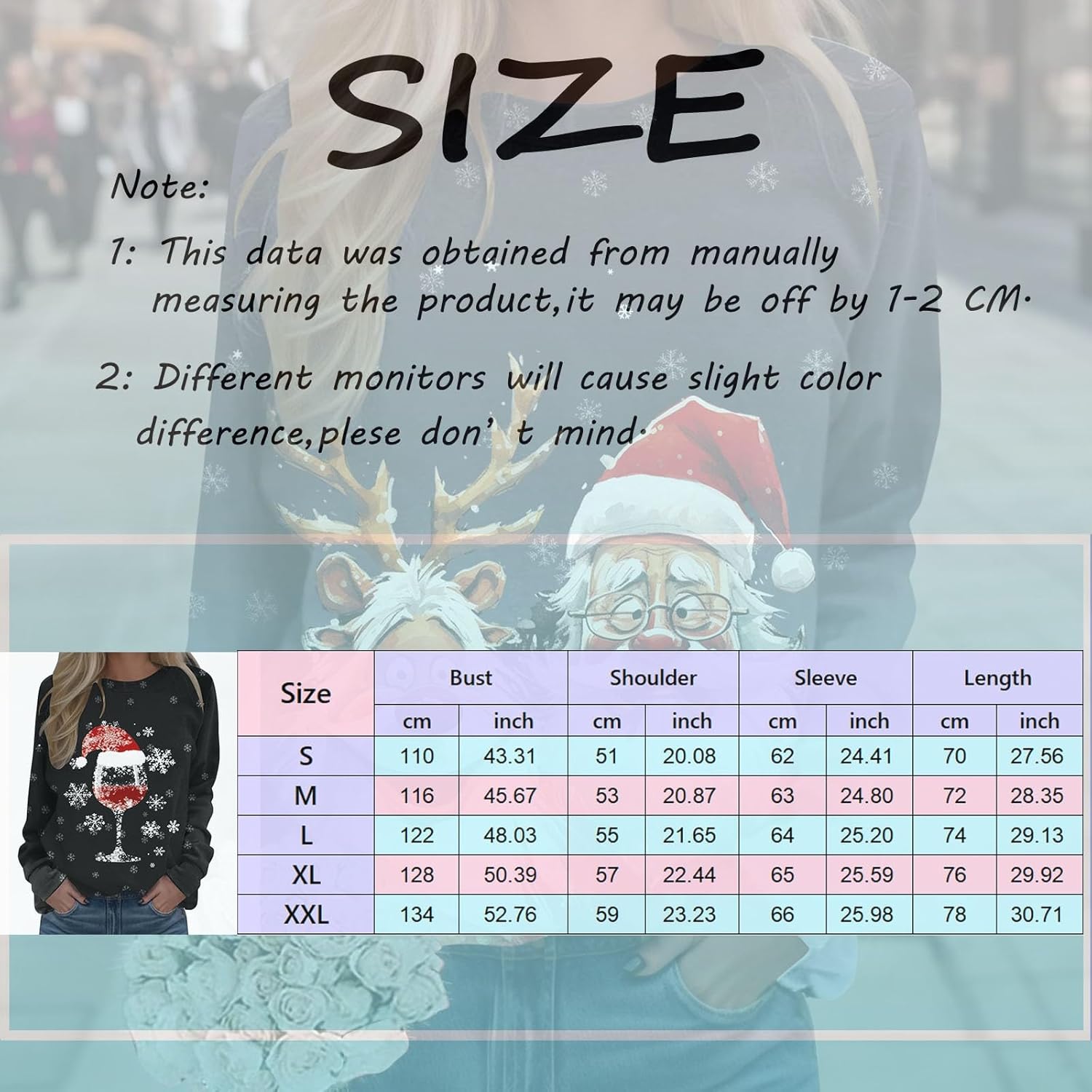 SNKSDGM Sudadera divertida de manga larga con estampado de letras para mujer, cuello redondo, vacaciones, sin botones, camiseta