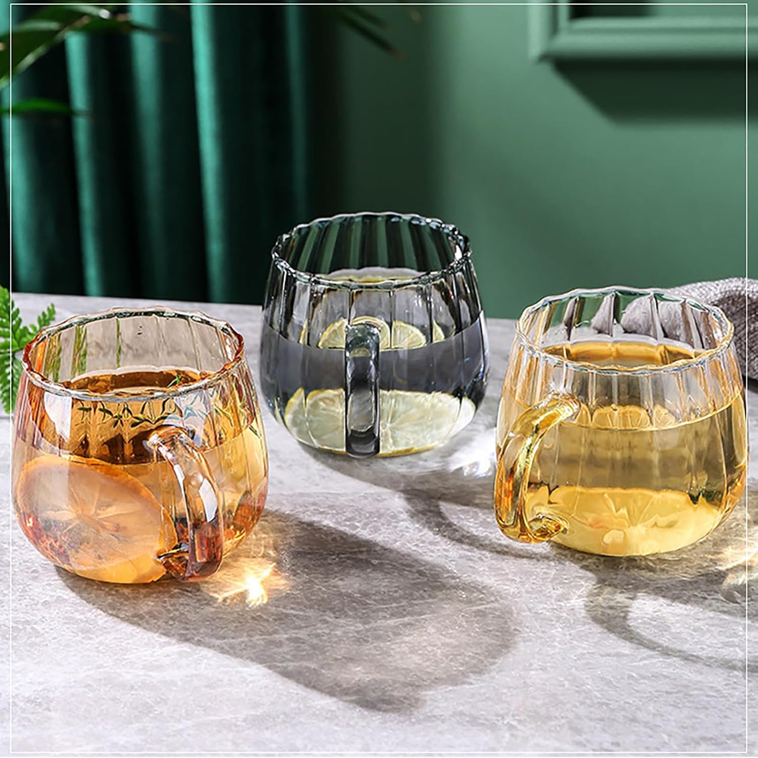 Tazas de café de calabaza transparentes, taza de café de calabaza de cristal de Halloween, lindas tazas de café de otoño para leche, leche, expreso,