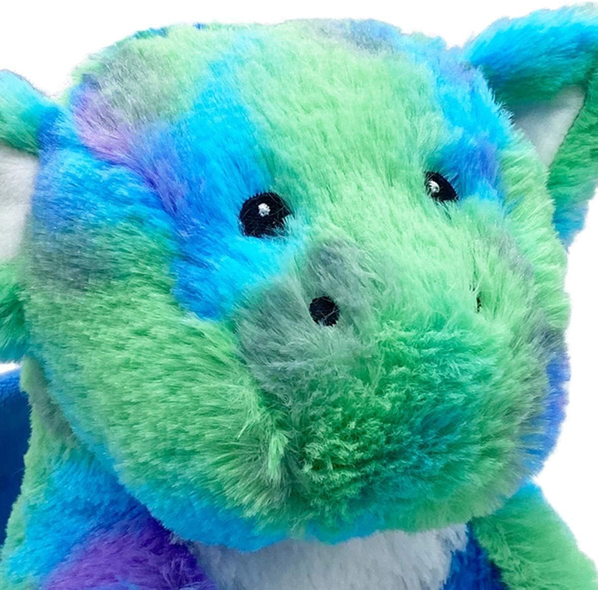 Warmies Baby Dragon – Peluche de peluche con peso calentable y refrigerable, reconfortante juguete de aromaterapia de lavanda, animales de peluche