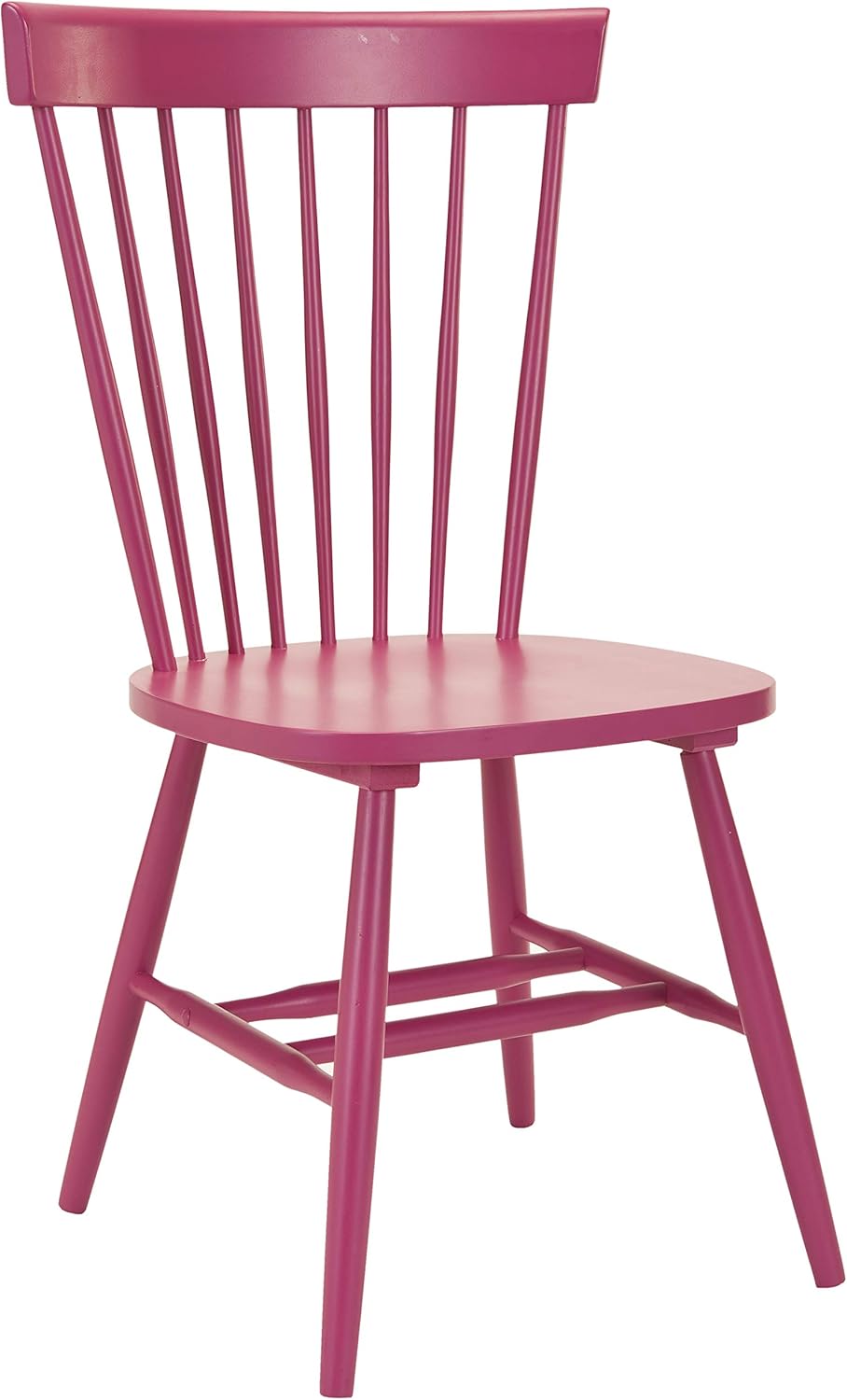 Safavieh American Homes Collection Parker Country Farmhouse – Silla lateral de husillo rosa frambuesa (juego de 2)