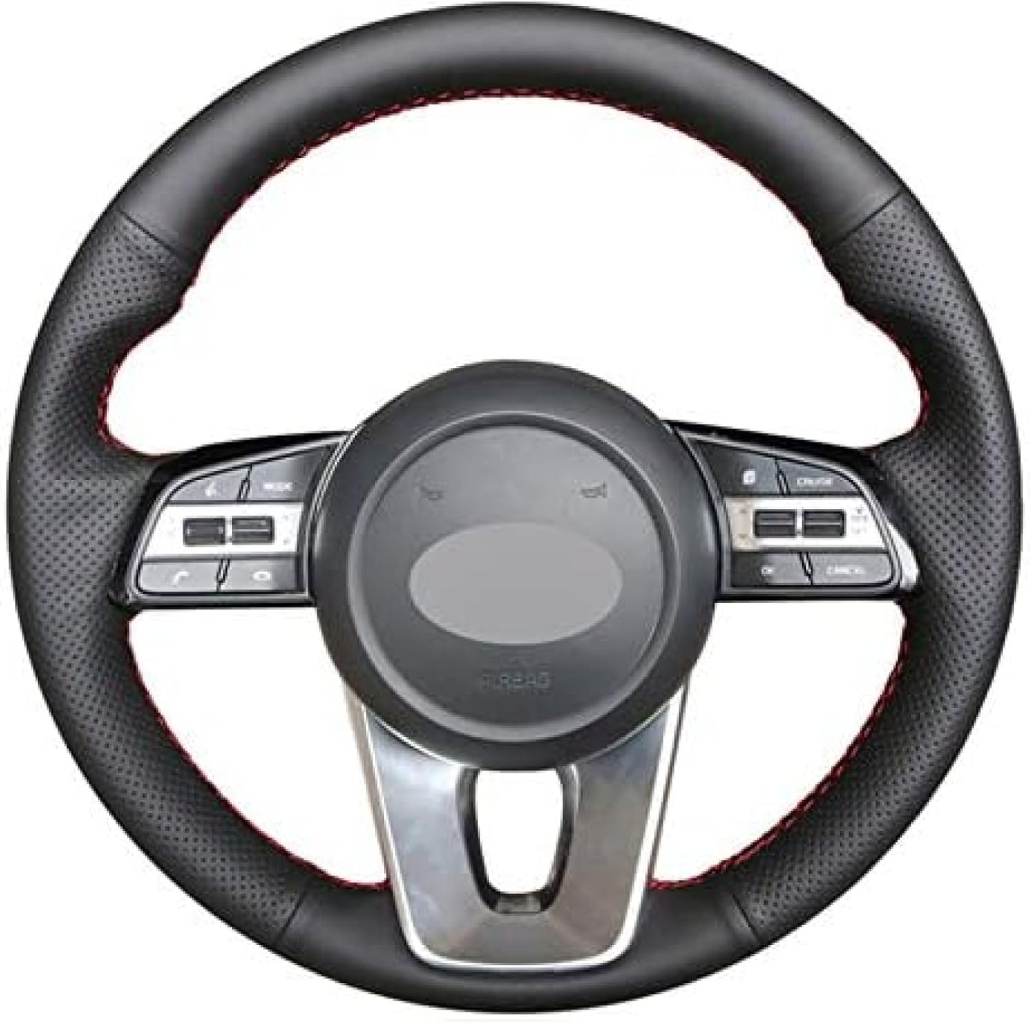 Funda para volante de costura a mano para Kia K5 Optima 2019 Cee’d Ceed 2019 para Forte Cerato (AU) 2018 Blue Line