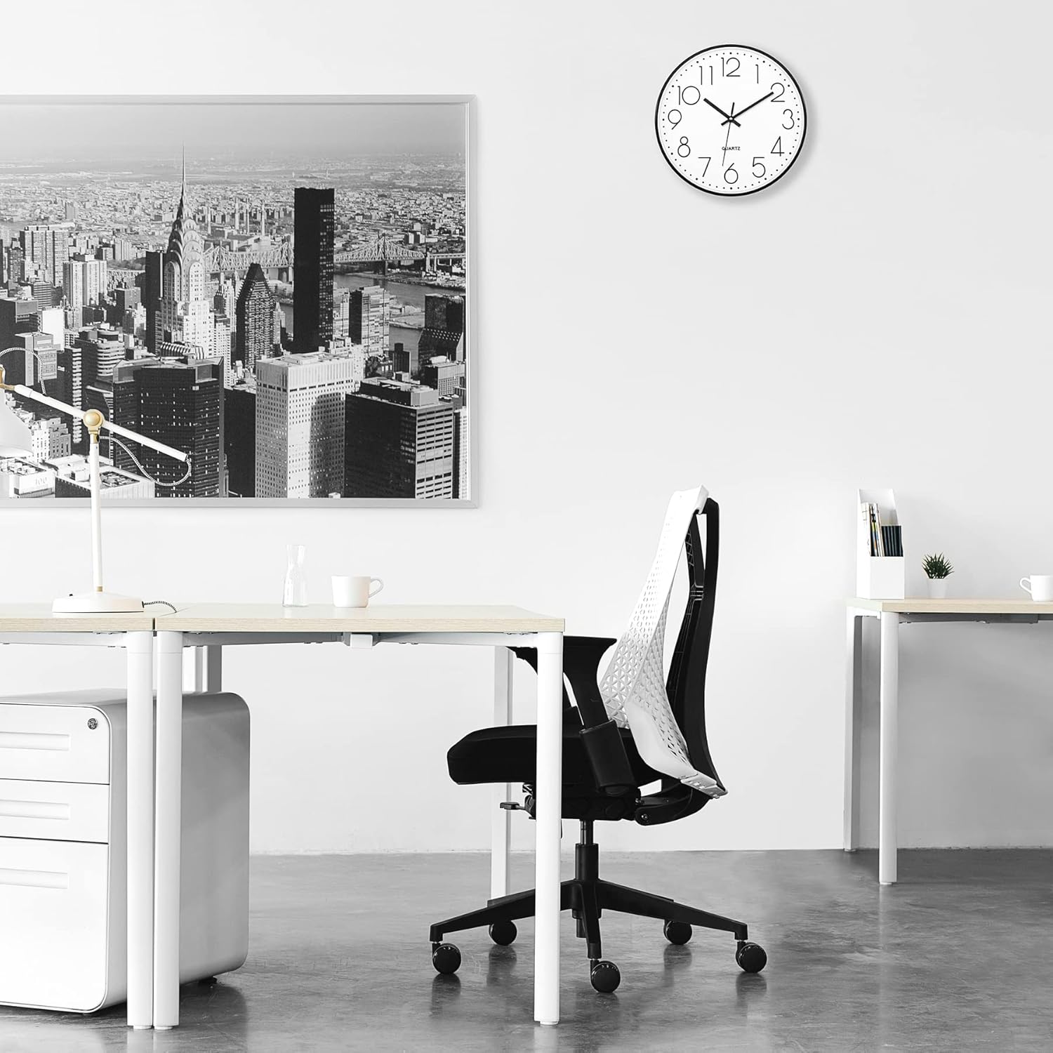 Lumuasky Reloj de pared moderno, silencioso sin tictac, moderno, reloj decorativo para sala de estar, dormitorio, cocina, oficina, escuela, aula
