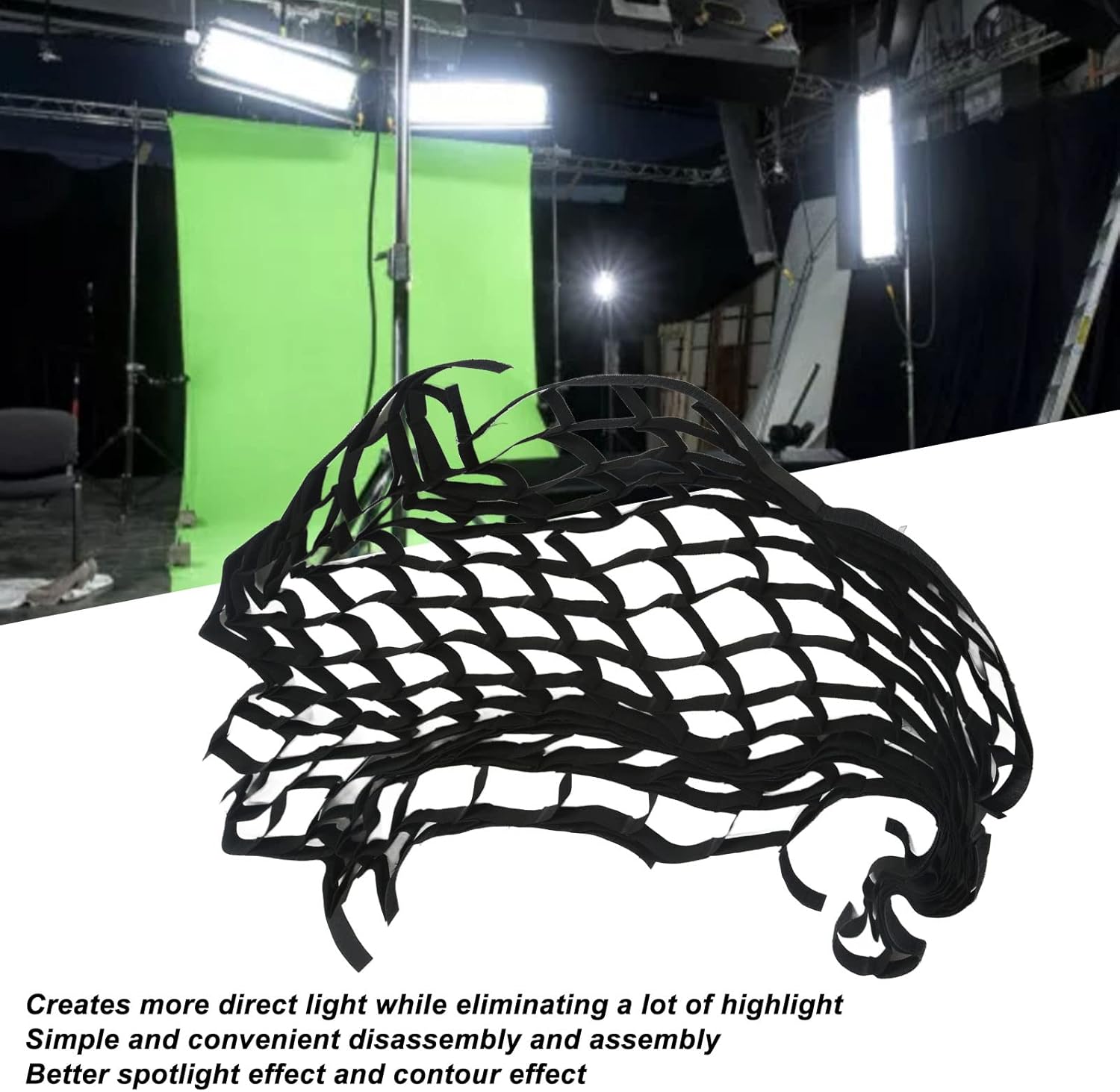Softbox Grille Softbox Grid Mesh for Portrait and Video Shooting, Suitable Size 6x6x3cm, Non Woven Fabric, Photography Accessories (90cm)