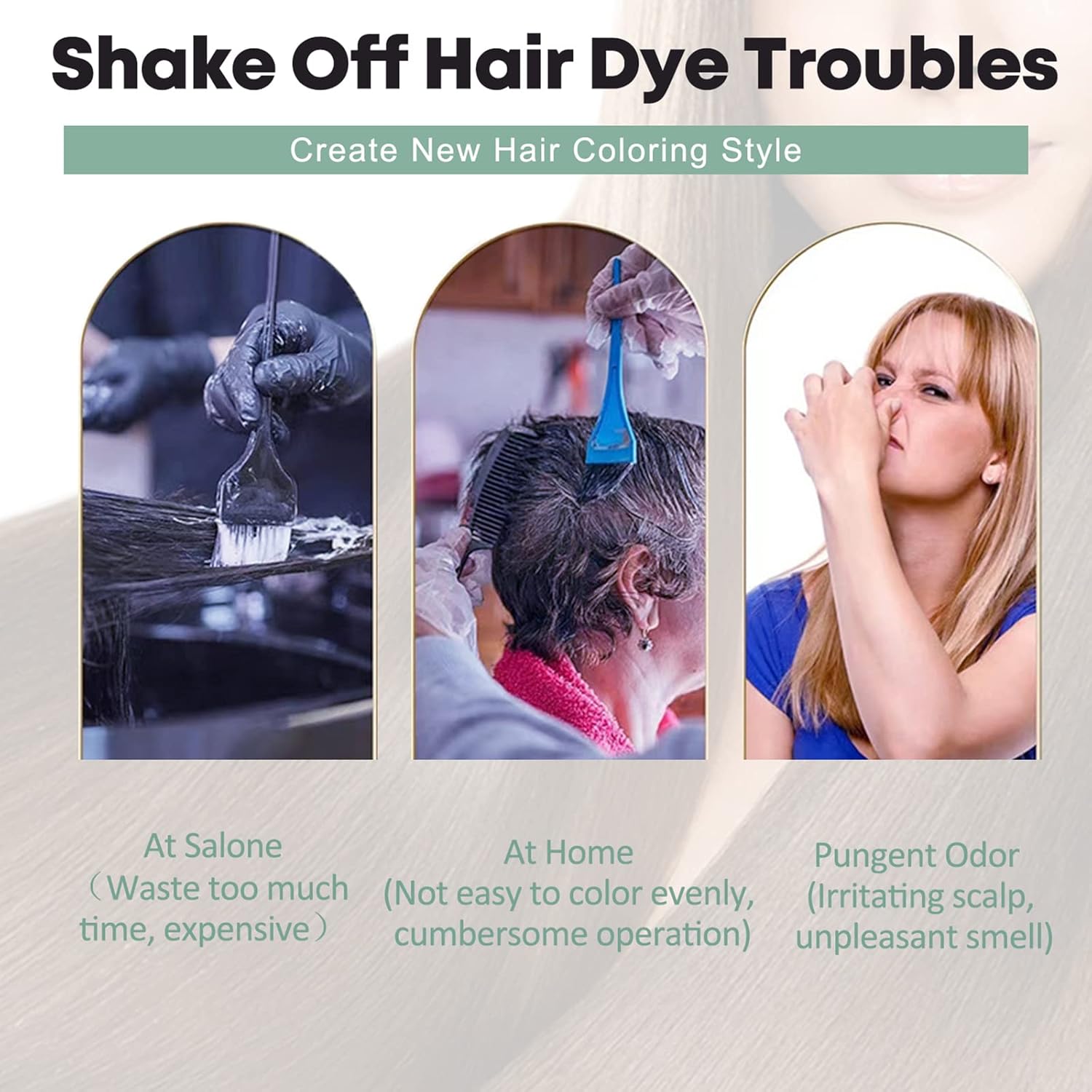 10 unidades de champú de tinte para el cabello de vino tinto oscuro 3 en 1, champú de color natural para el cabello, tinte instantáneo