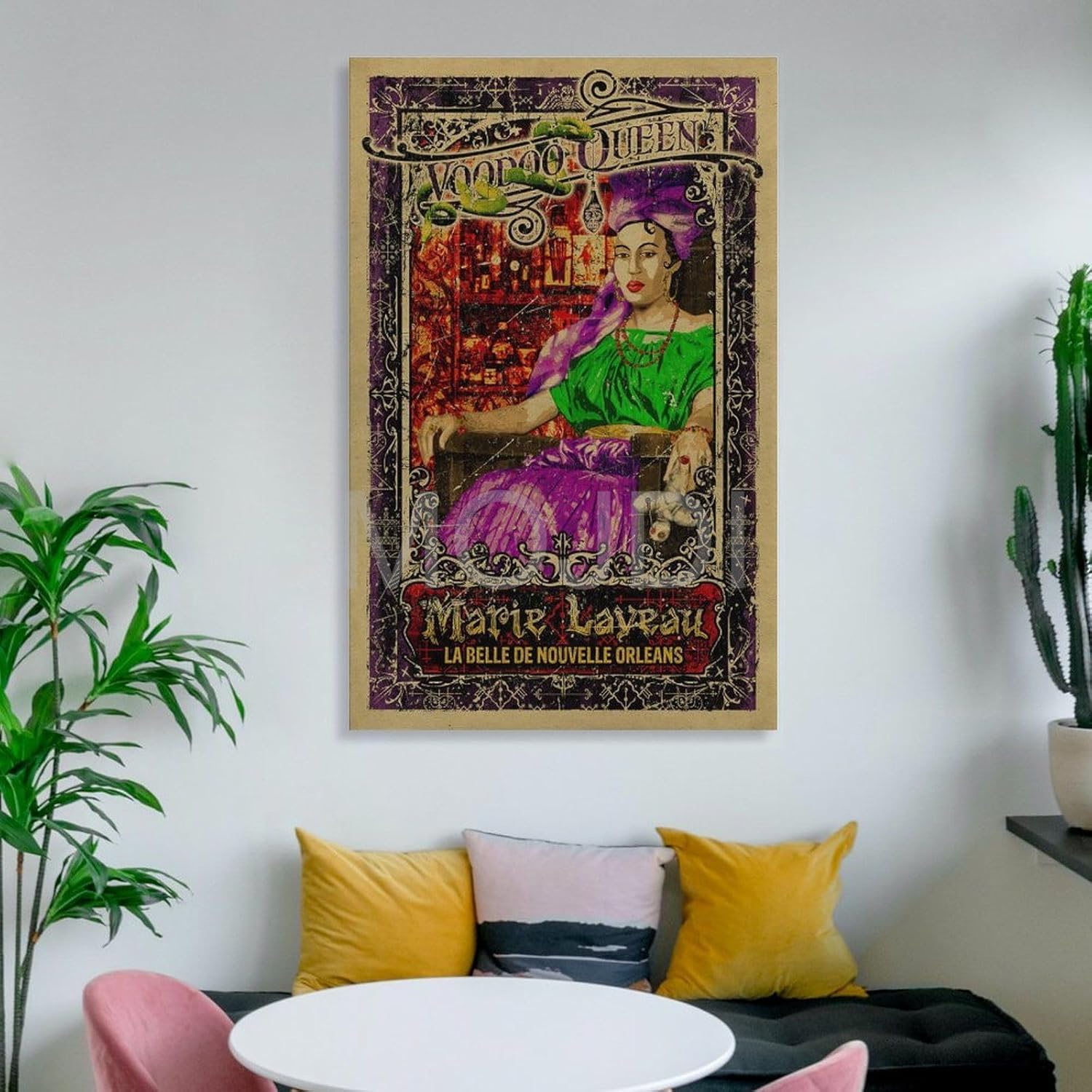 New Orleans Voodoo Queen Marie Laveau. Papel kraft de 12 x 18 pulgadas. American Horror Story Coven. Art. Impresión en lienzo, pósteres e