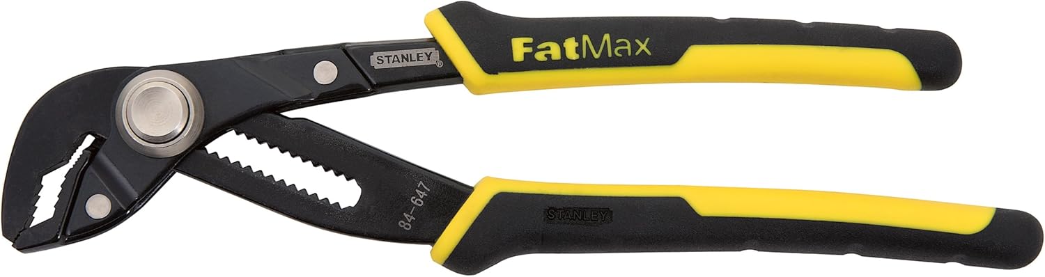 Stanley 84-647 FatMax Alicates para juntas de ranura de bloqueo de empuje, 8 pulgadas