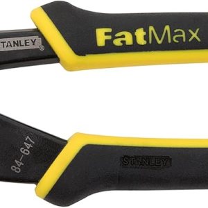 Stanley 84-647 FatMax Alicates para juntas de ranura de bloqueo de empuje, 8 pulgadas Stanley 84-647 FatMax Alicates para juntas de ranura de bloqueo de empuje, 8 pulgadas