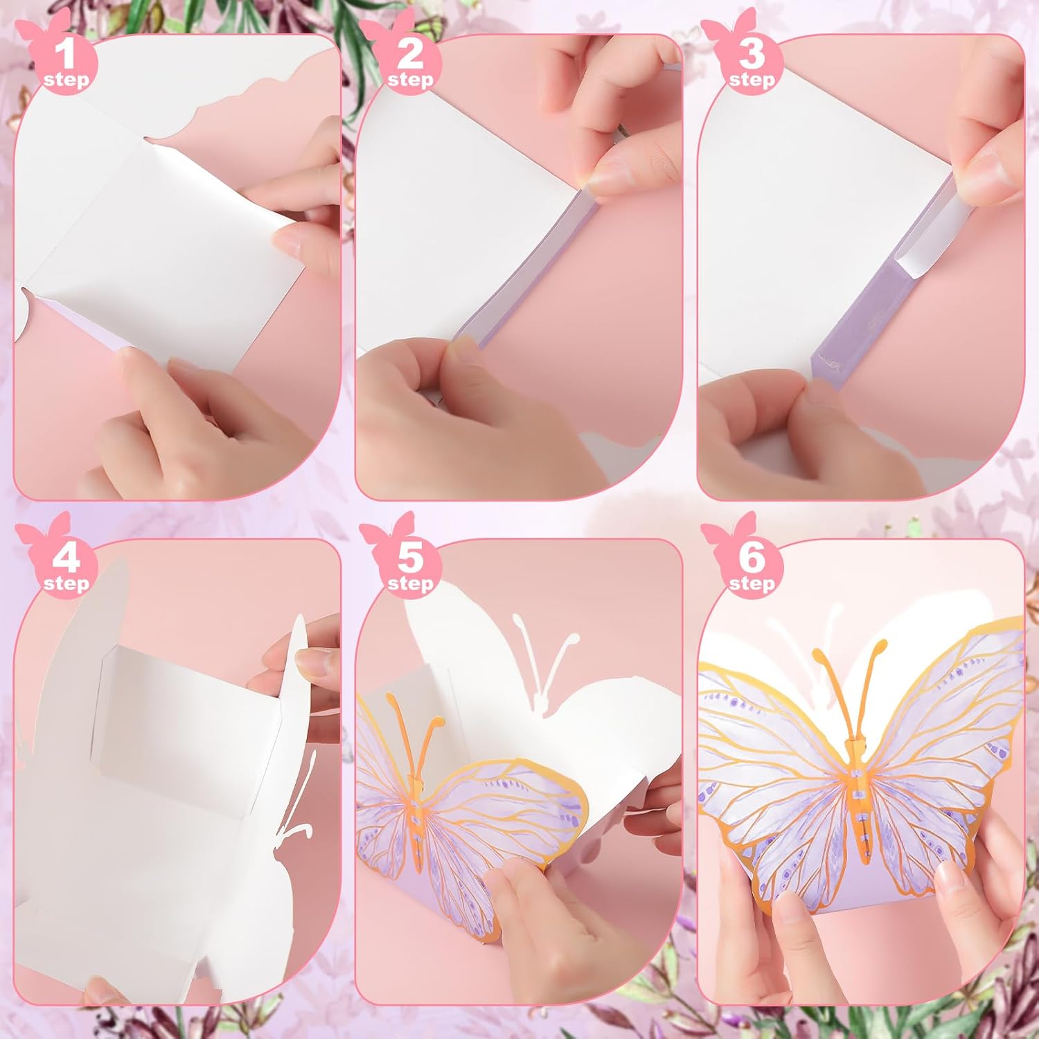 Tenceur 24 centros de mesa de mariposa para baby shower, despedidas de soltera, decoración de mesa de mariposa para bodas, cumpleaños, decoración de