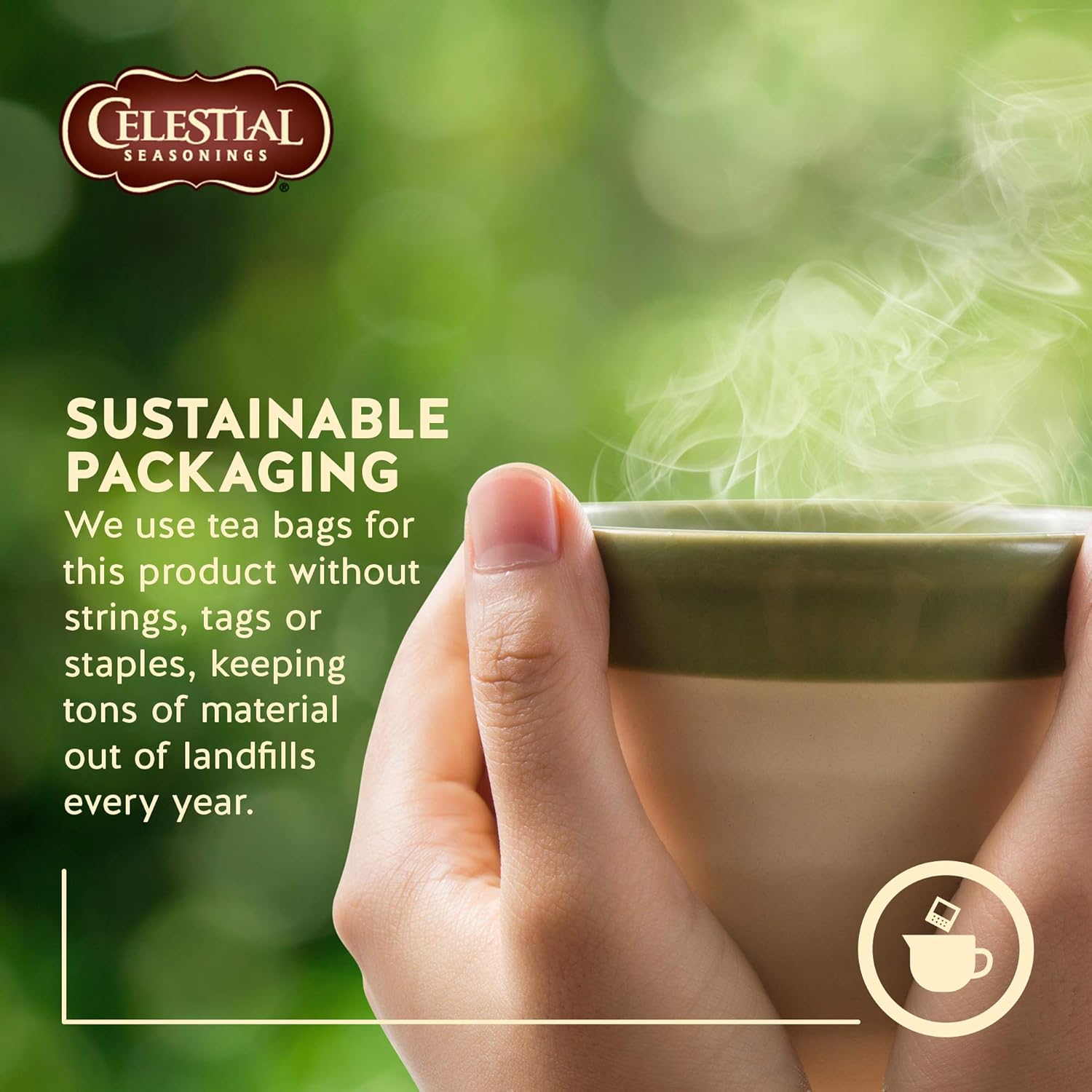 Celestial Seasonings  Degustación de tés de hierbas frutales Sin cafeína  18 bolsas de té