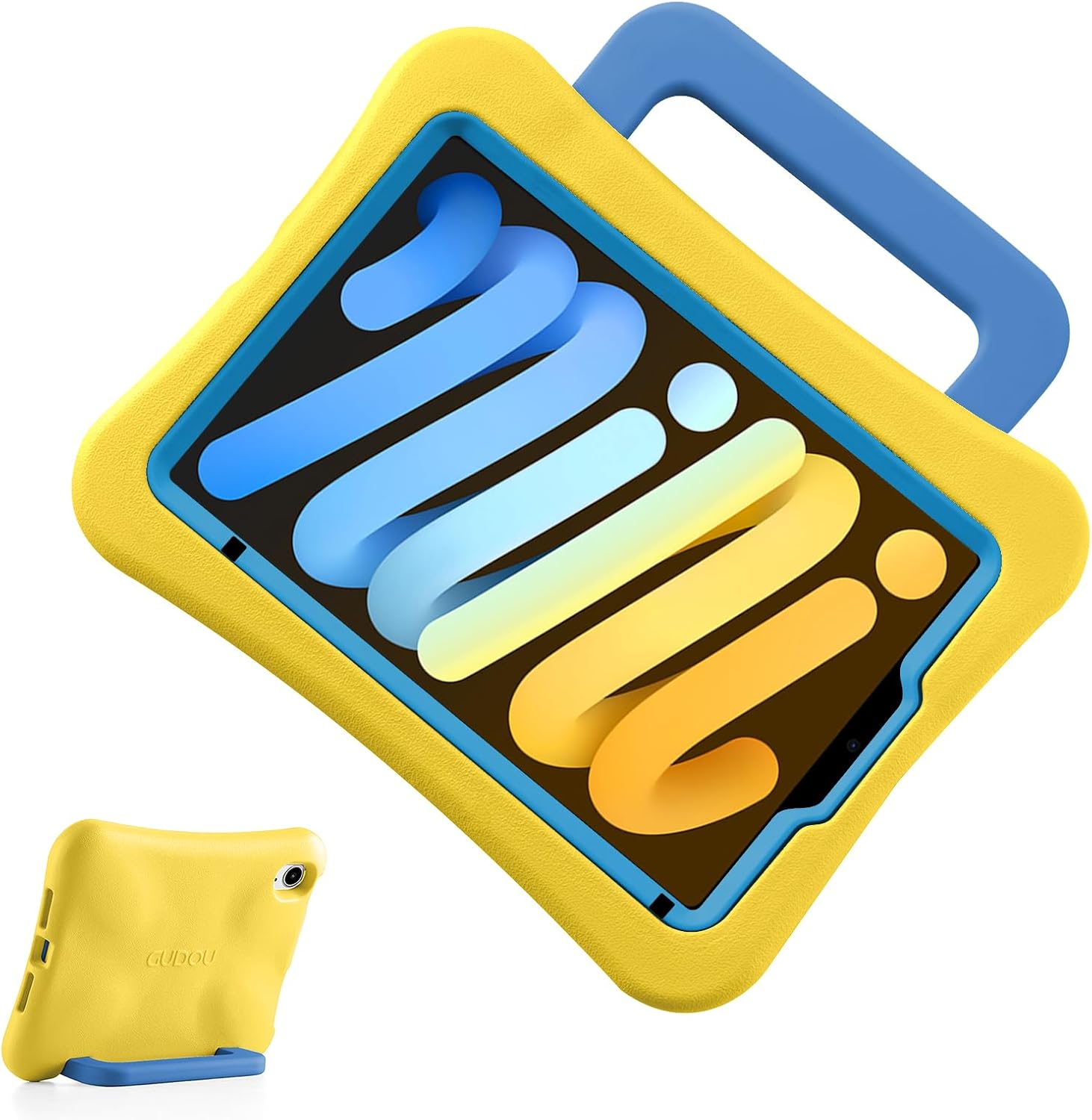 Funda para iPad Mini 6 2021, ligera, resistente, a prueba de golpes, a prueba de caídas con asasoporte, funda protectora para niños para iPad Mini 6