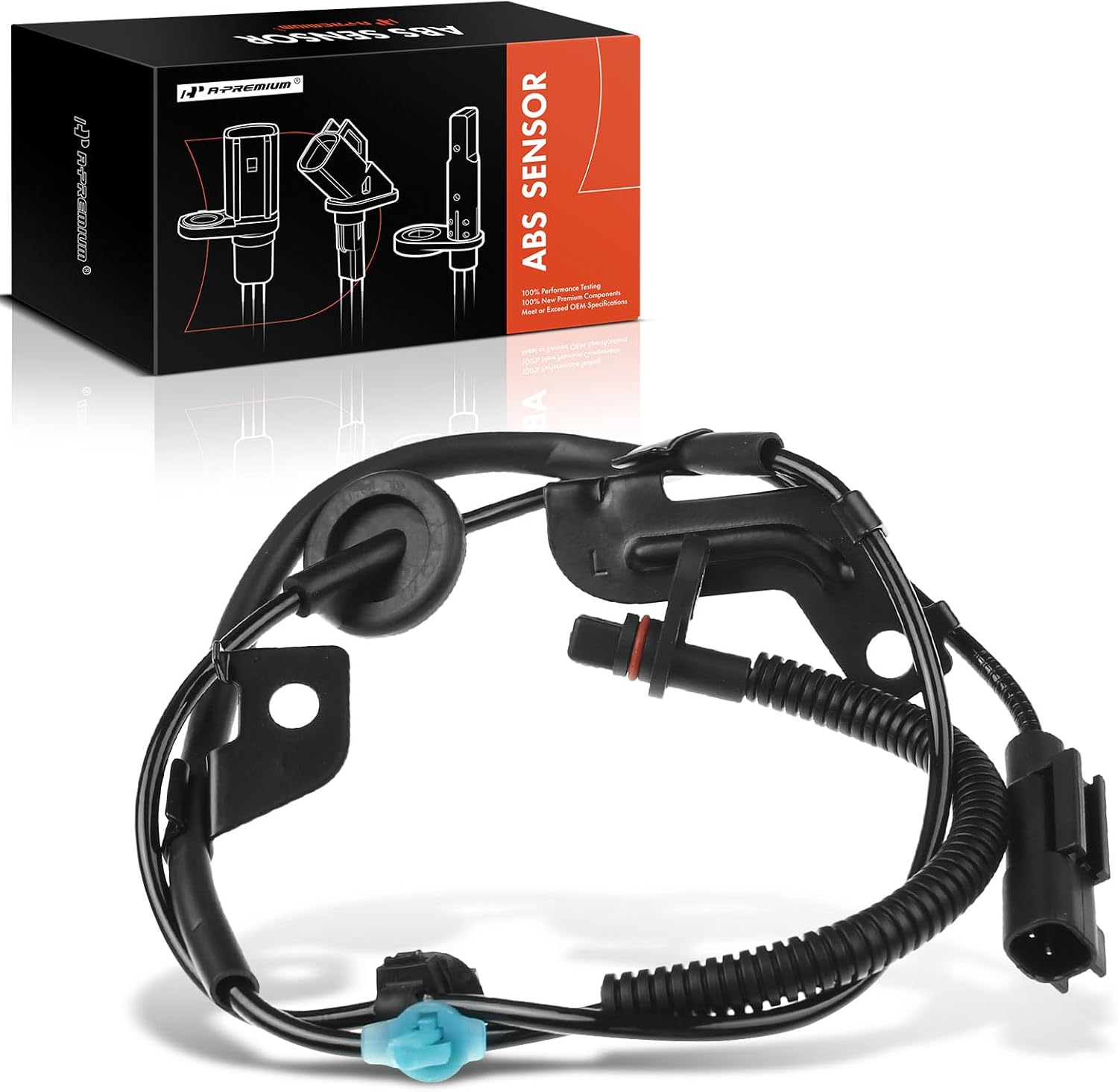 A-Premium Sensor de velocidad de rueda ABS compatible con modelos Dodge y Jeep, calibre 2007-2012, brújulaPatriot 2007-2017, lado trasero izquierdo