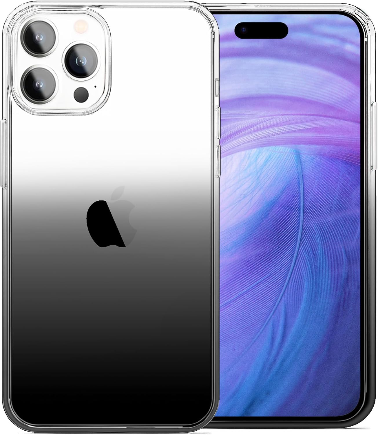 JJGoo Compatible con iPhone 15 Pro Funda transparente, suave y transparente Fiexible TPU funda para teléfono, a prueba de golpes, funda delgada para