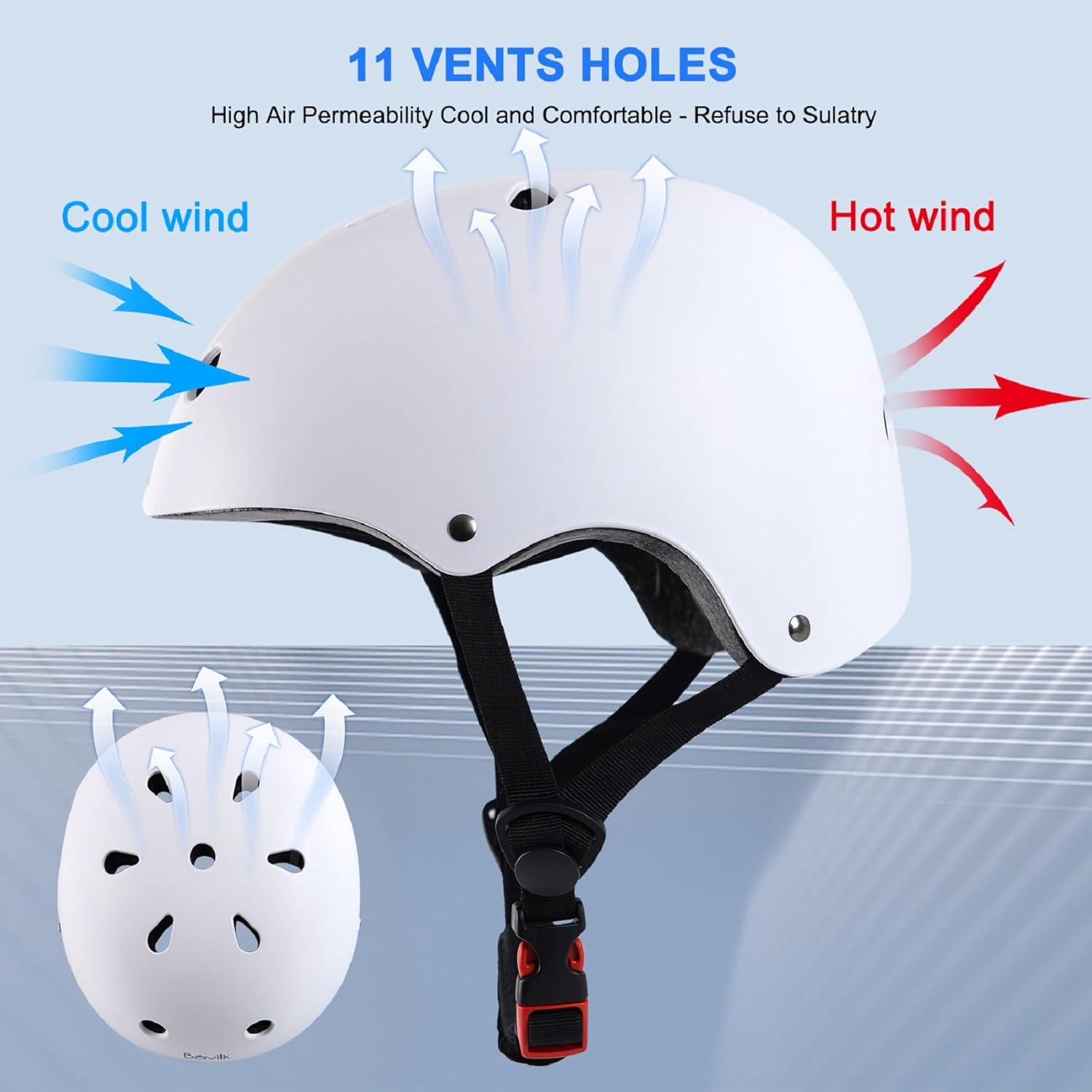 Casco de bicicleta para niños y niñas, casco multideportivo para monopatín, patinaje en línea, patinaje en línea, monopatín, 3 tamaños