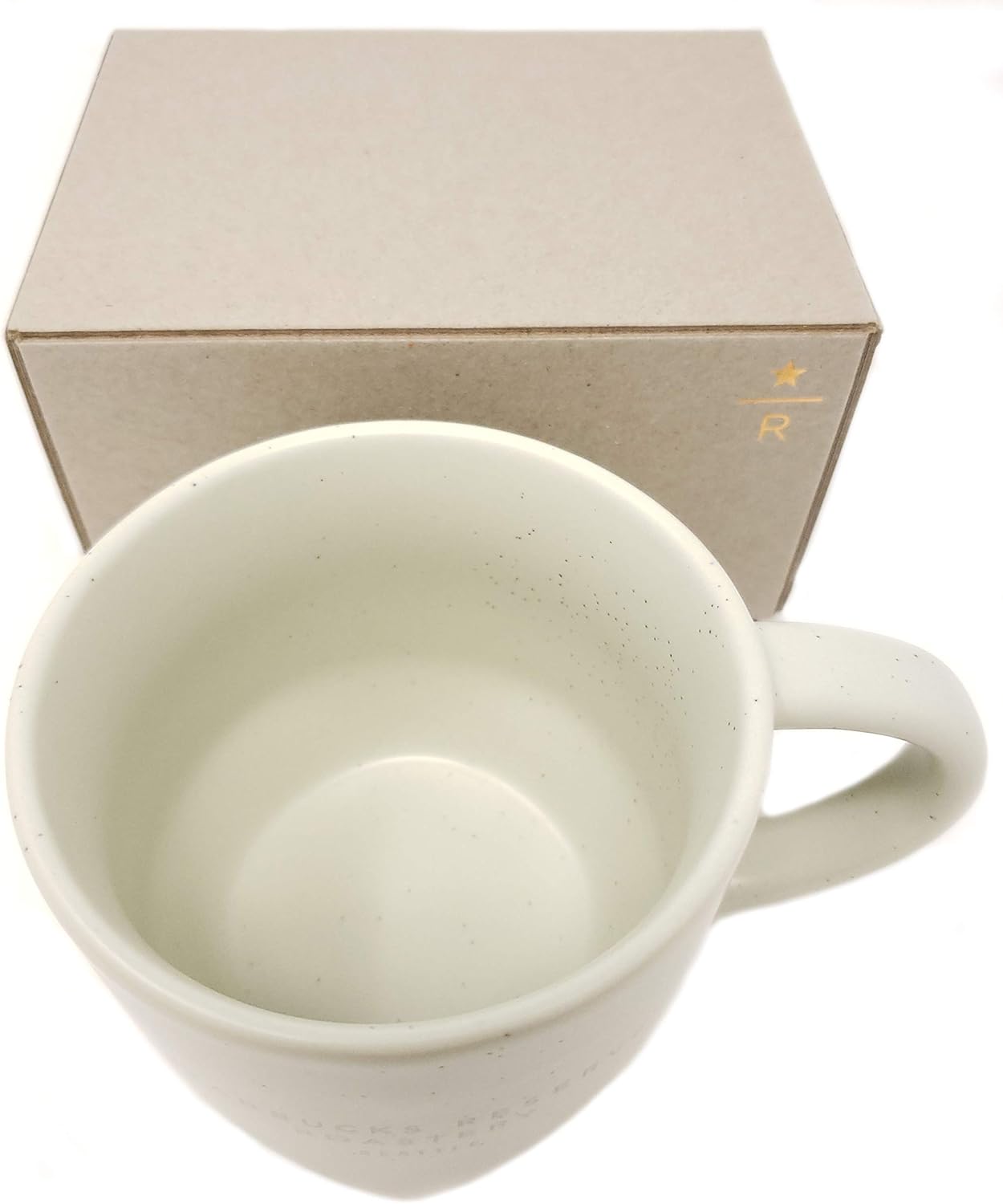Starbucks Reserve Roastery Seattle – Taza biselada (12 onzas) (blanco)