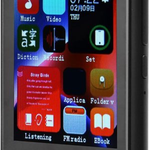 Reproductor de MP3 con Bluetooth, pantalla táctil completa 5.0 reproductor MP3 con altavoz, reproductor de música Mp3 portátil de sonido HiFi para Reproductor de MP3 con Bluetooth, pantalla táctil completa 5.0 reproductor MP3 con altavoz, reproductor de música Mp3 portátil de sonido HiFi para