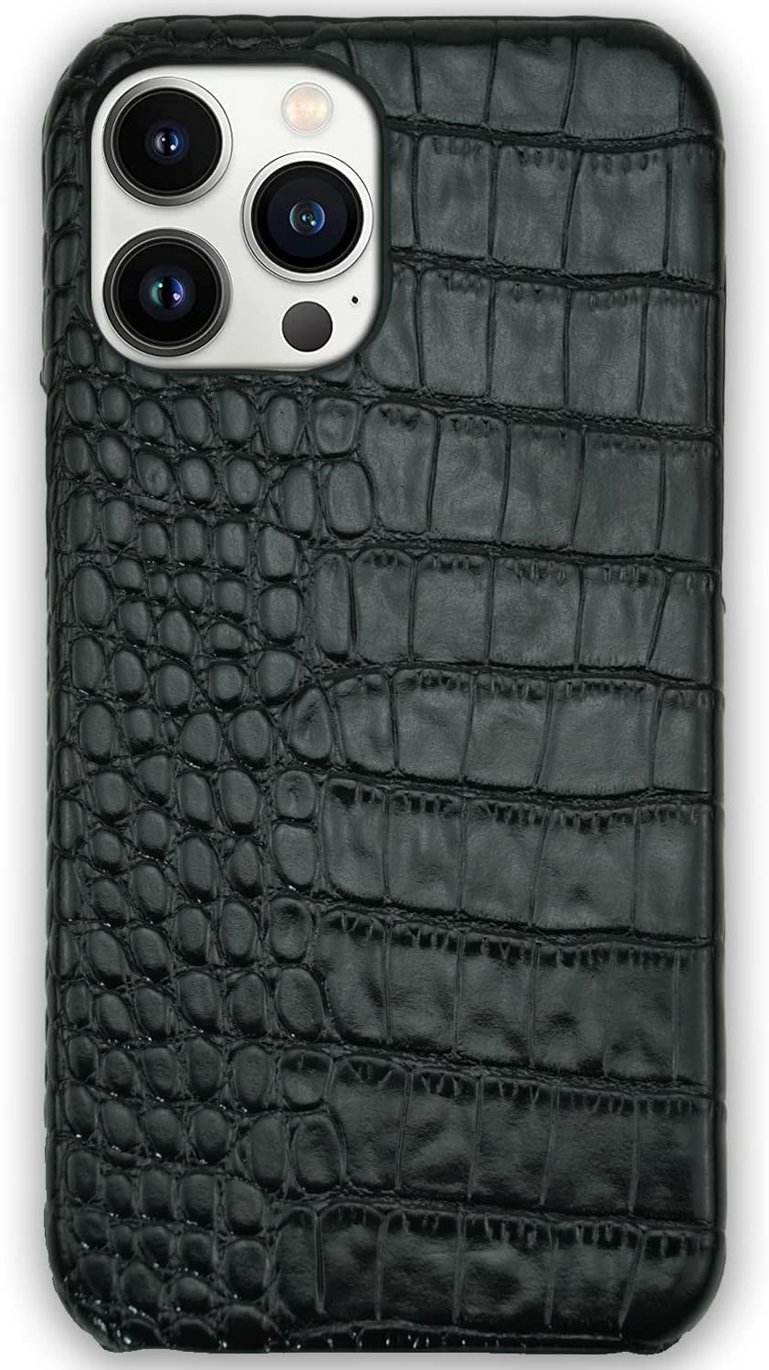 Funda de cuero para iPhone 11, diseño clásico retro, suave TPU delgado, a prueba de golpes, funda de cuero negro para iPhone 11, funda de lujo