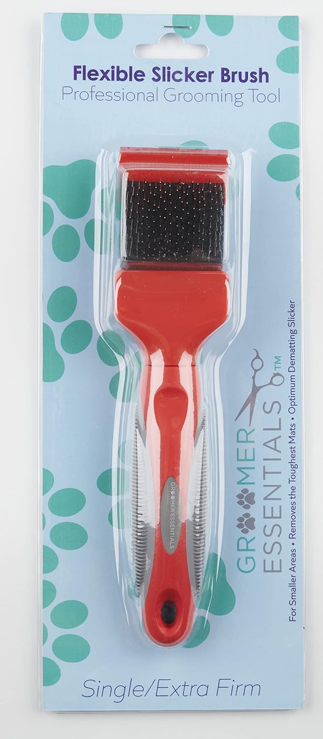 GROOMER ESSENTIALS Cepillo flexible deslizante – IndividualExtra Firme