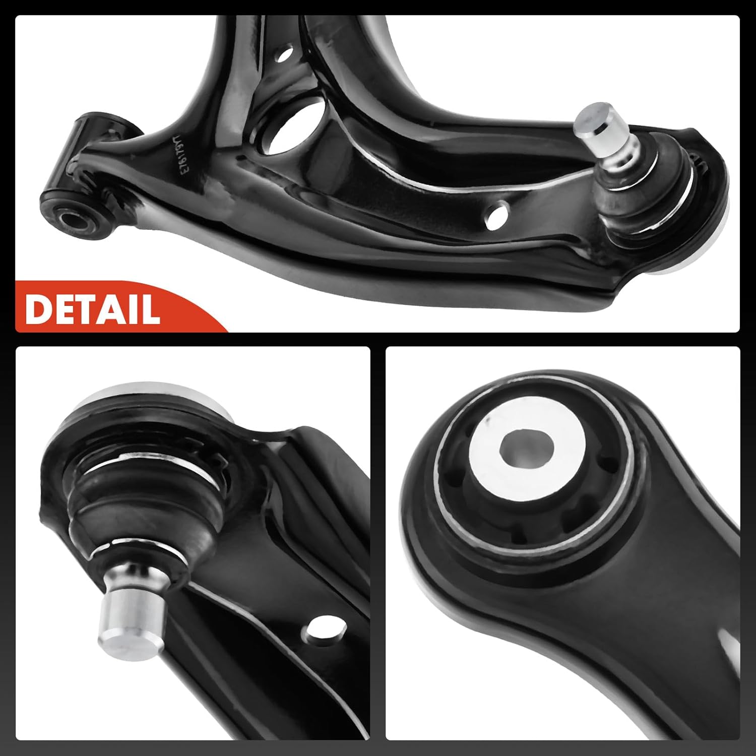A-Premium 2 brazos de control delanteros inferiores, con rótula y buje, compatibles con Mazda 2 2011 2012 2013 2014