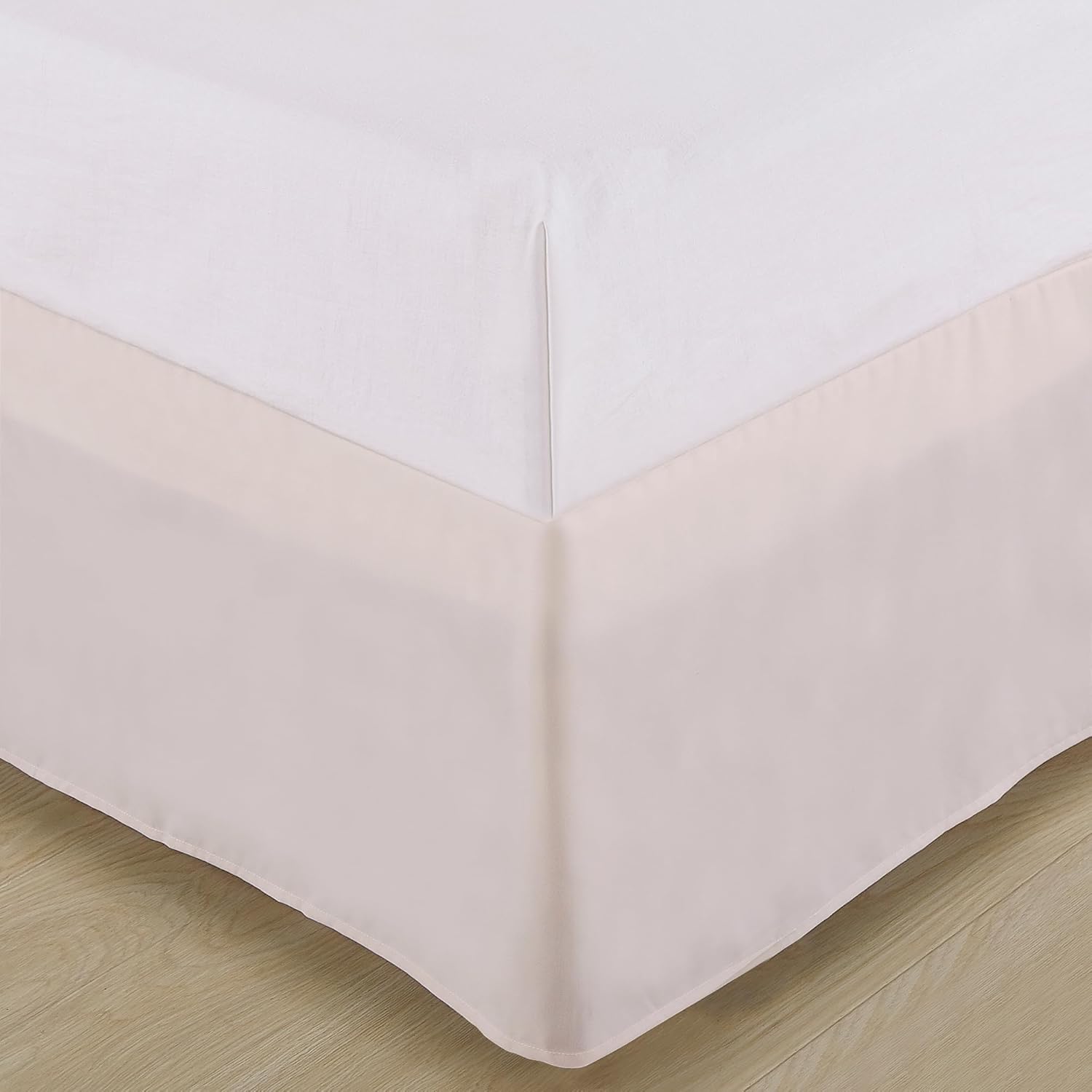 Chezmoi Collection Grace – Juego de edredón de 7 piezas de felpilla bordada con pompones, plisados, color rosa rubor, tamaño Queen