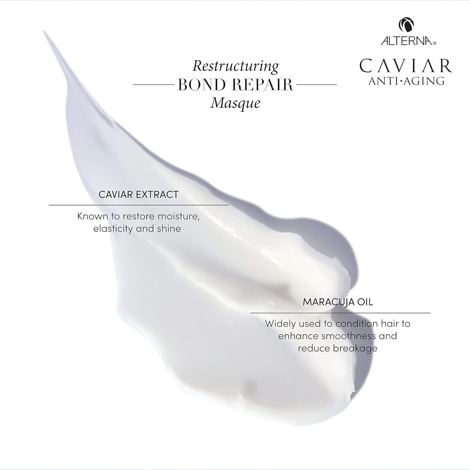 Alterna Caviar – Máscara de reparación de bonos de reestructuración antienvejecimiento, 5.7 onzas, fortalece y protege el cabello dañado, 5.68 onzas