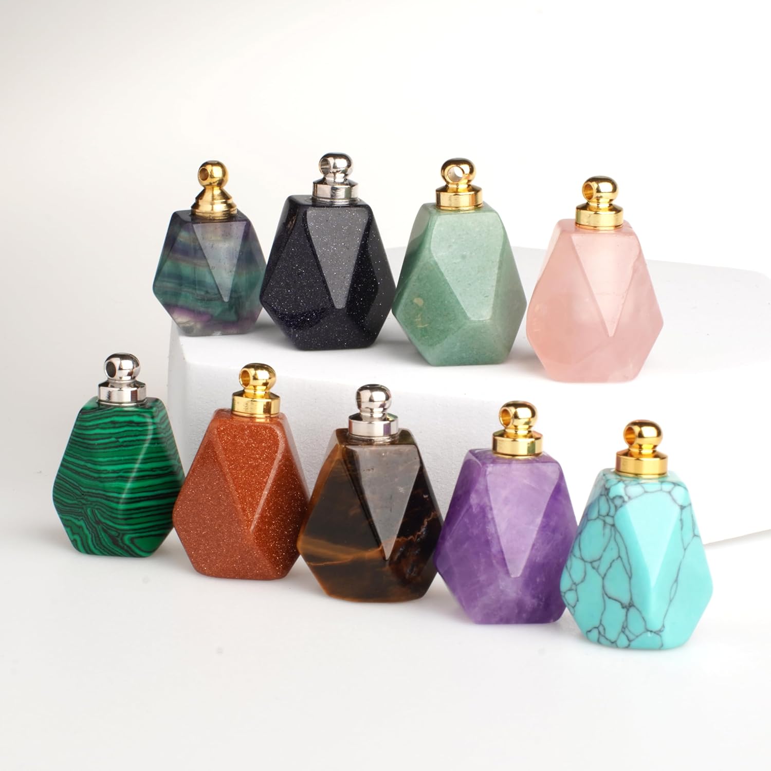 BOHO GARDEN Urna de recuerdo de cristal, contenedor pequeño para cenizas, urnas conmemorativas hechas de material de cristal real, incluye cuchara,