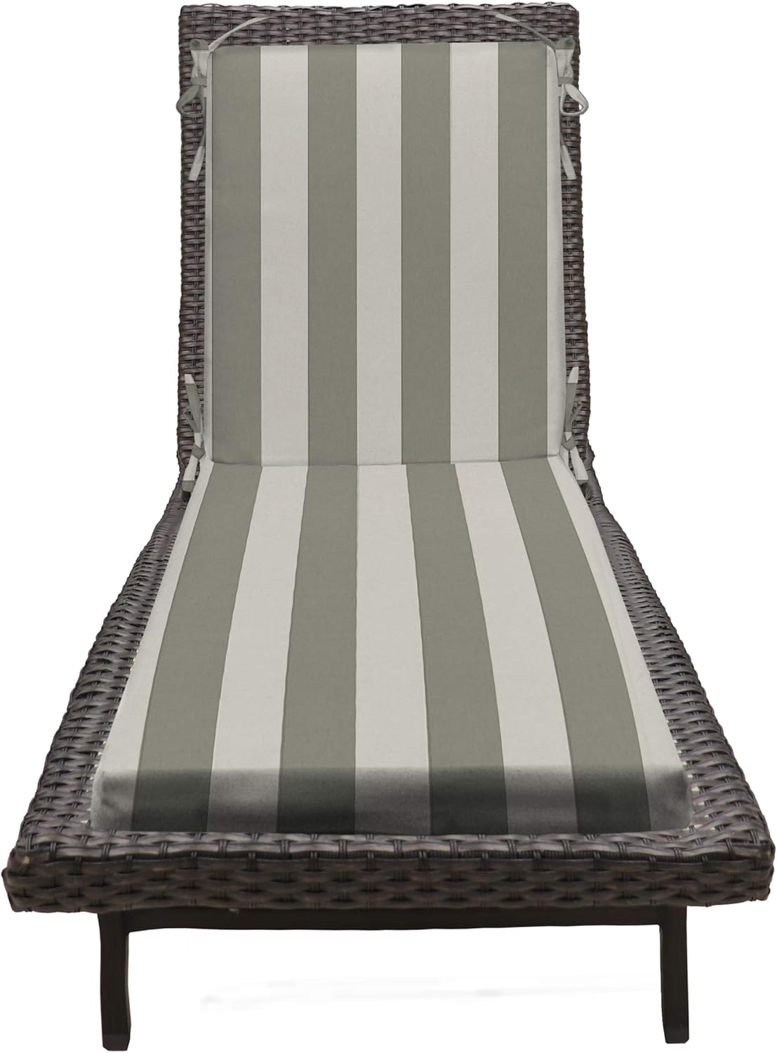 RSH Décor Cojín de espuma para asiento de tumbona para interiores y exteriores, tela de poliéster para todo tipo de clima, 72 pulgadas de largo x 21