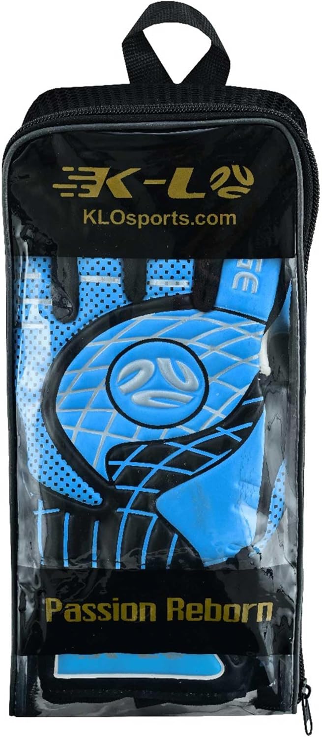 K-LO Guantes de portero Guantes de portero de fútbol Savage Rise (unisex, juvenil, niños y adultos)  Salvajes de dedos para protección  Palma de