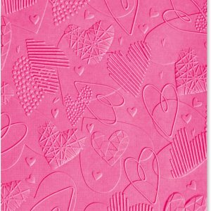 Sizzix Carpeta de impresiones texturizadas 3D Mark Making Hearts por Kath Breen 666038 Capítulo 4 2022 Repujado, gris Sizzix Carpeta de impresiones texturizadas 3D Mark Making Hearts por Kath Breen 666038 Capítulo 4 2022 Repujado, gris