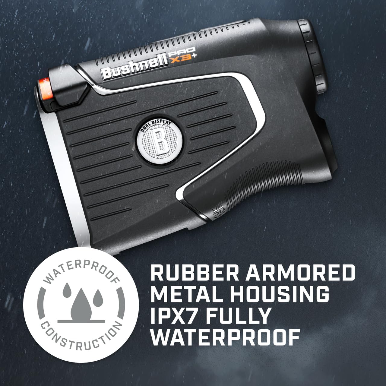 Bushnell Golf Pro X3 – Telémetro láser con caja de regalo inclinada, incluye toalla de microfibra PlayBetter y batería adicional, caja de regalo