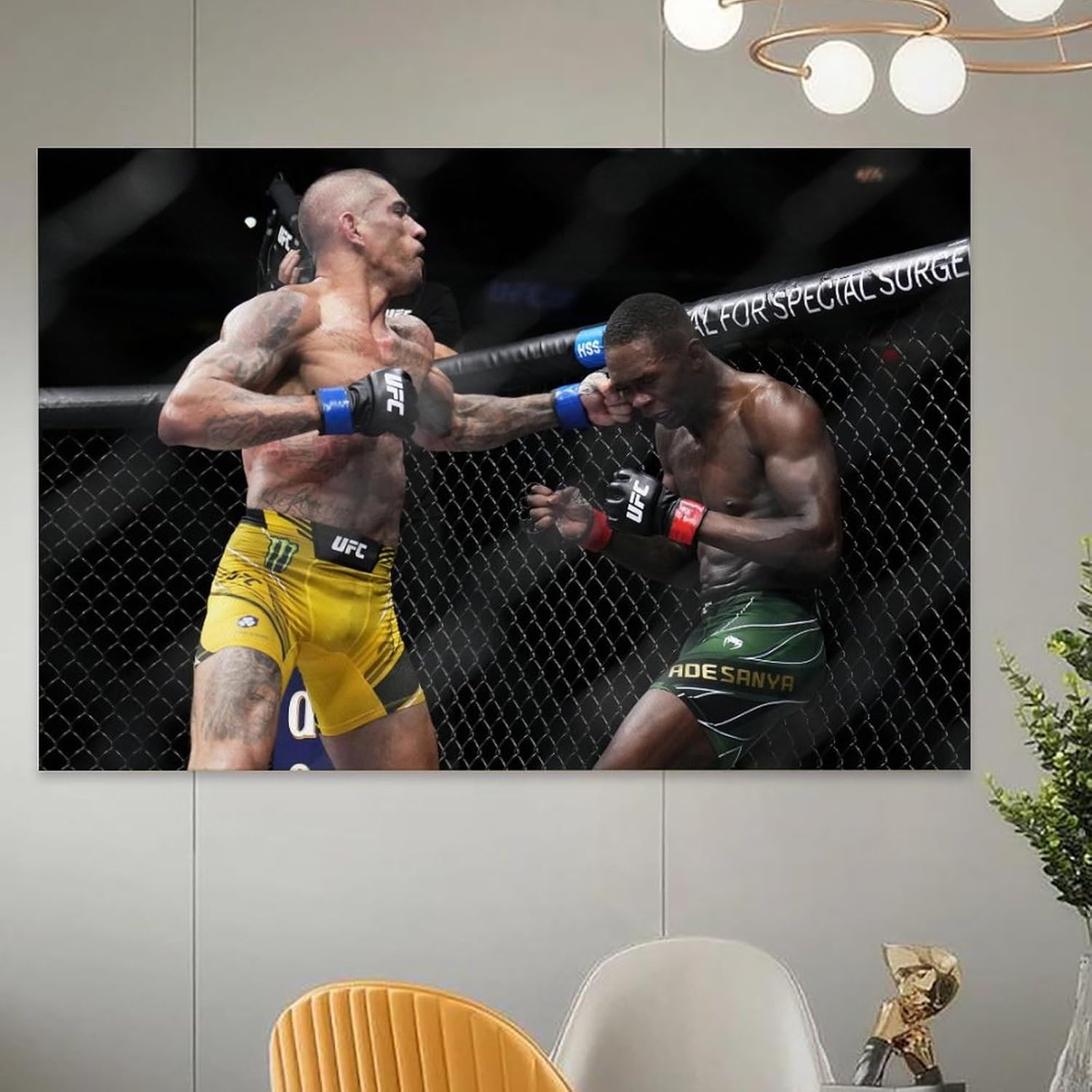 EsEntL Póster de batalla de Alex Pereira – Lienzo decorativo moderno para dormitorio familiar, 12 x 18 pulgadas (11.8 x 17.7 in)