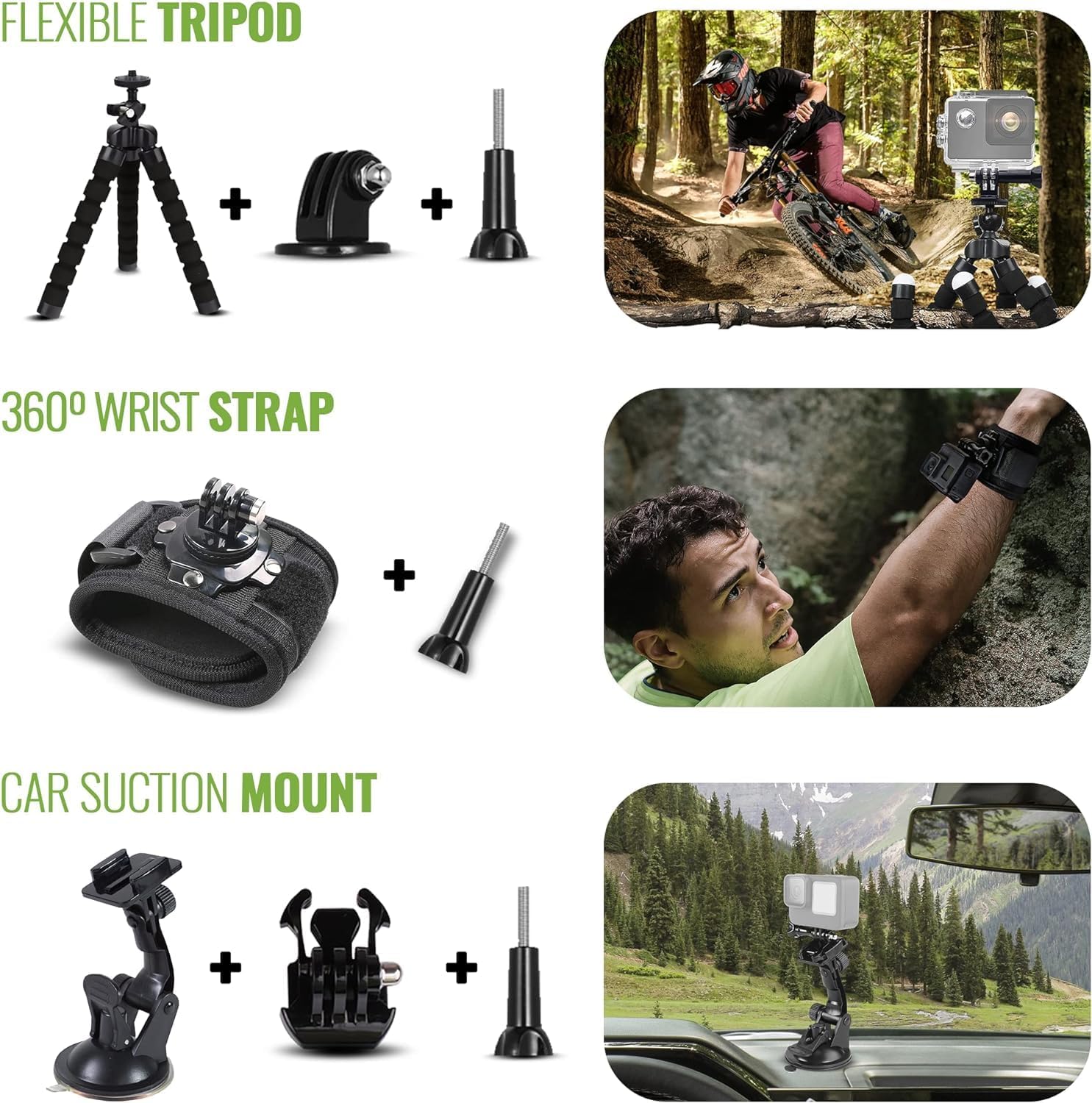 Go Pro HERO12 Black Creator Edition – Incluye Volta (agarre de batería, trípode, control remoto), Media Mod, Light Mod, cámara de acción impermeable