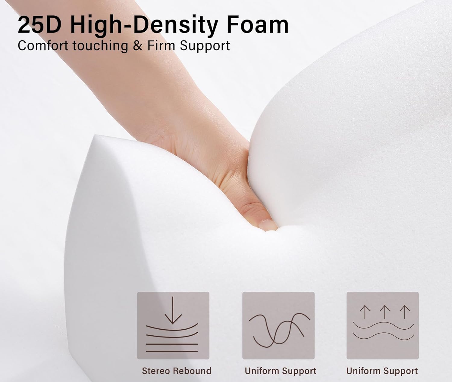 Vekkia Relleno de cuña para almohada de cama King para espacio de cabecera, relleno de espacio de cama  relleno de cuña para colchón, cierre de