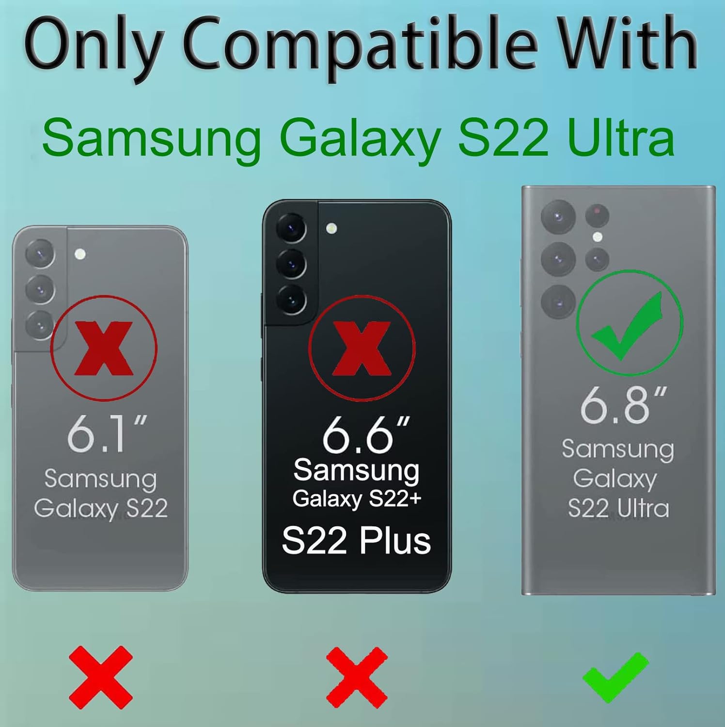 Funda para Samsung Galaxy S22 Ultra, antiarañazos, a prueba de golpes, funda flexible protectora, delgada, transparente, bonita, antigolpes, solo